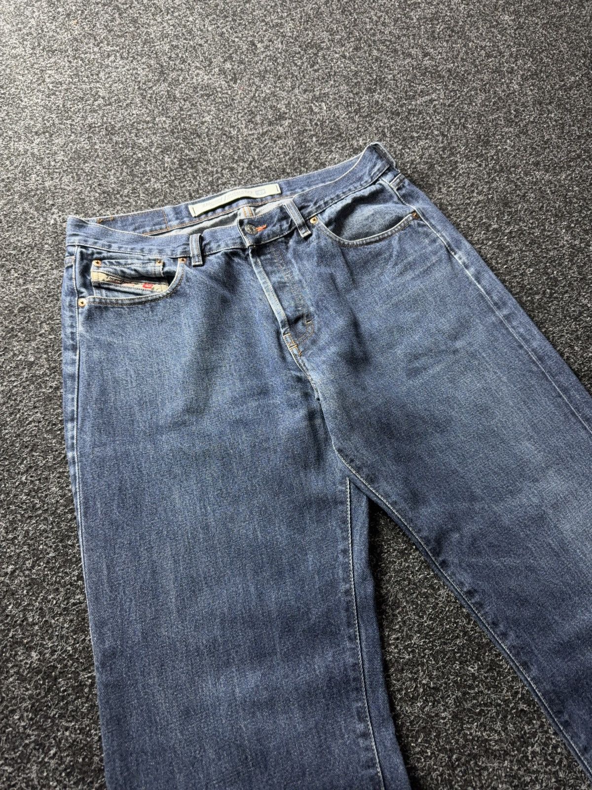 Diesel Luxury 90s Y2K Diesel Industry Made in Italy Straight Jeans Size US 36 / EU 52 - 5 Thumbnail