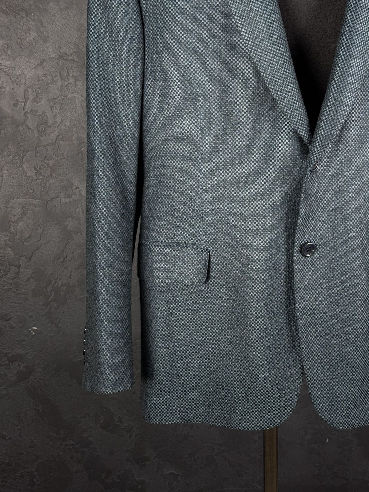 Brioni BRIONI Brunico Silk & Wool Micro-Structure Blazer Jacket Size 54R - 4 Thumbnail