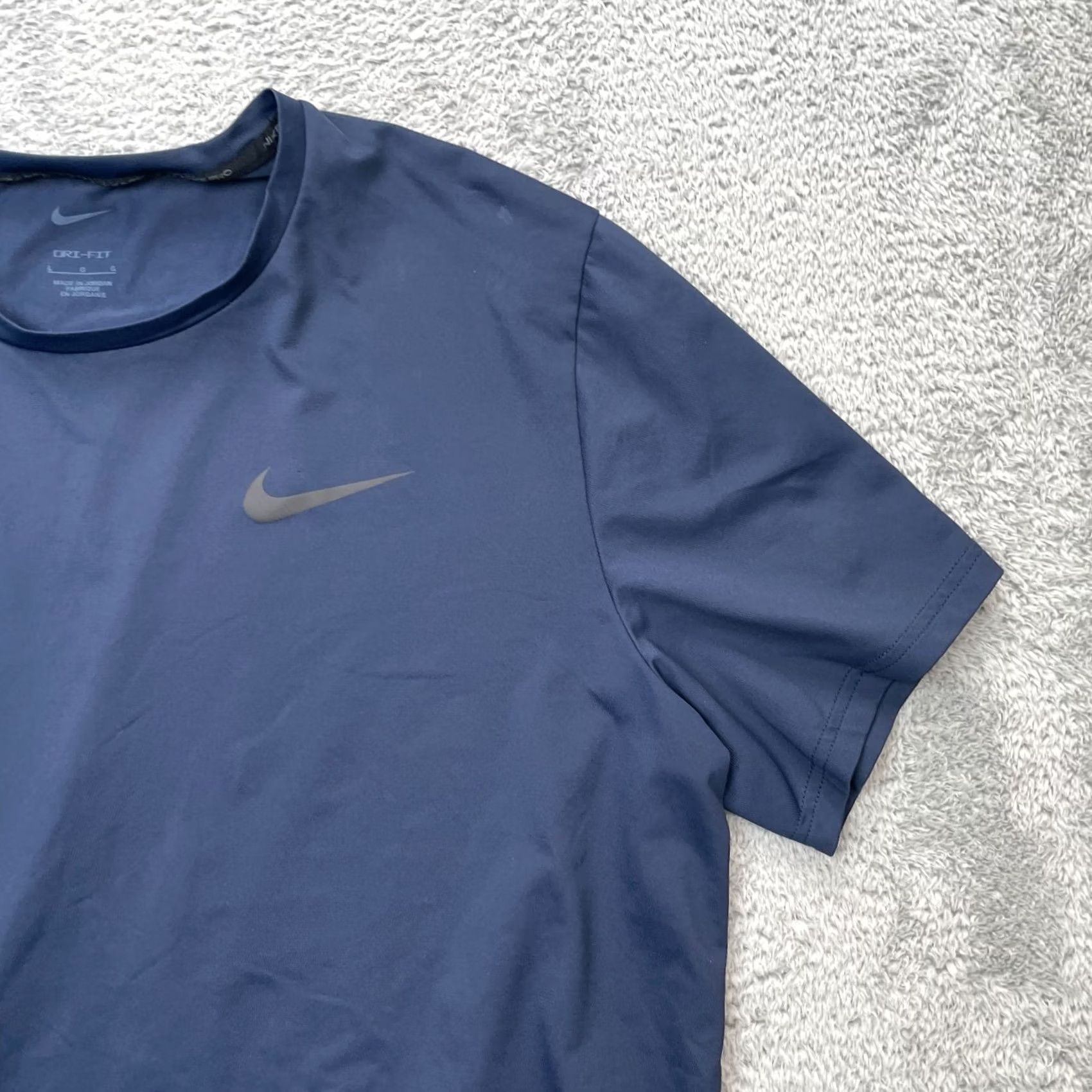 Nike Nike Shirt Mens Large Blue Pro Dri Fit Uv Miler Swoosh Logo Side Slit Running Size US L / EU 52-54 / 3 - 3 Thumbnail