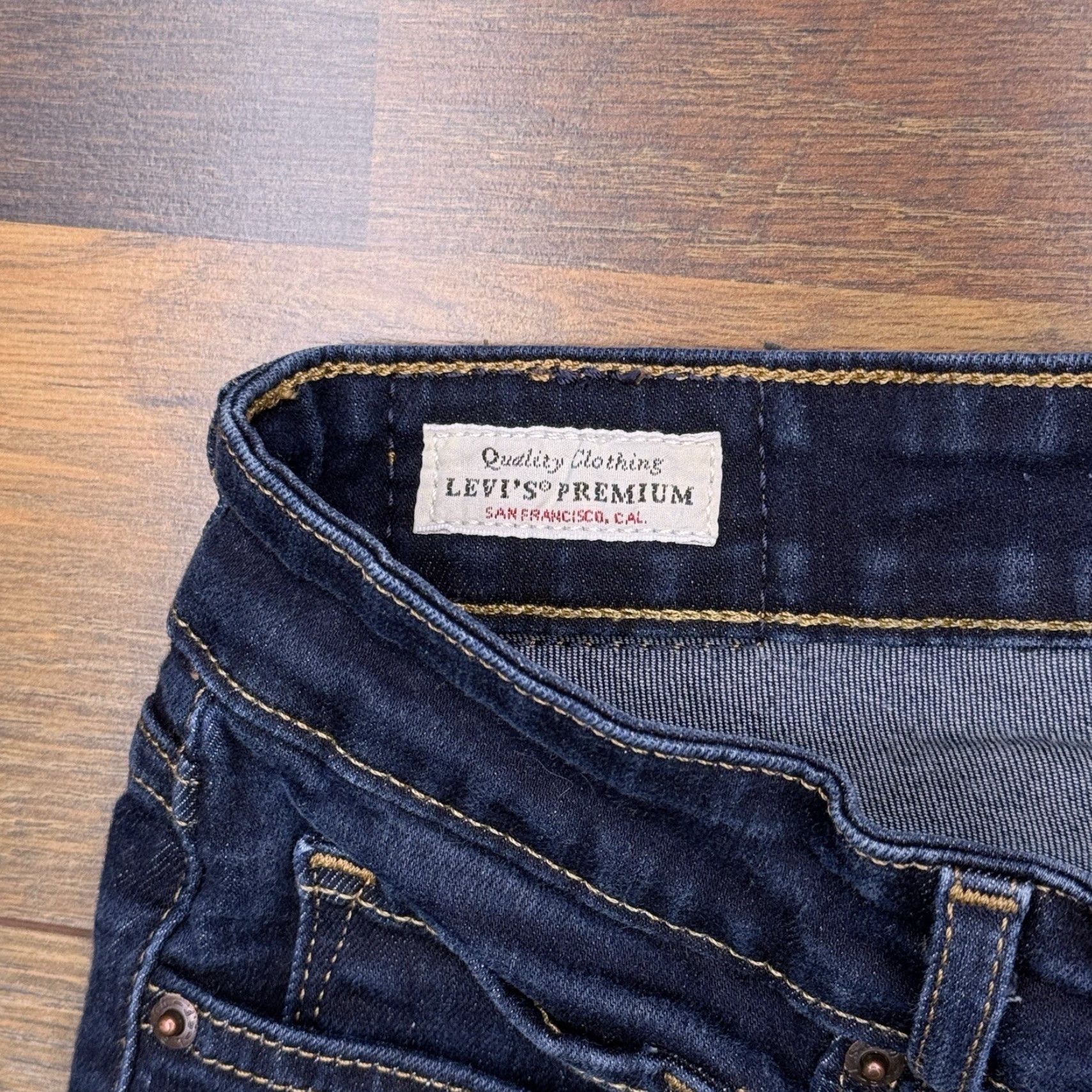 Levi's Levis 711 Skinny Premium Jeans Womens 27 Low Rise Stretch 27x28 Denim Blue 5-Pocket Design Slim Classic Jeans Mens Women Girls Size 27" / US 4 / IT 40 - 5 Thumbnail