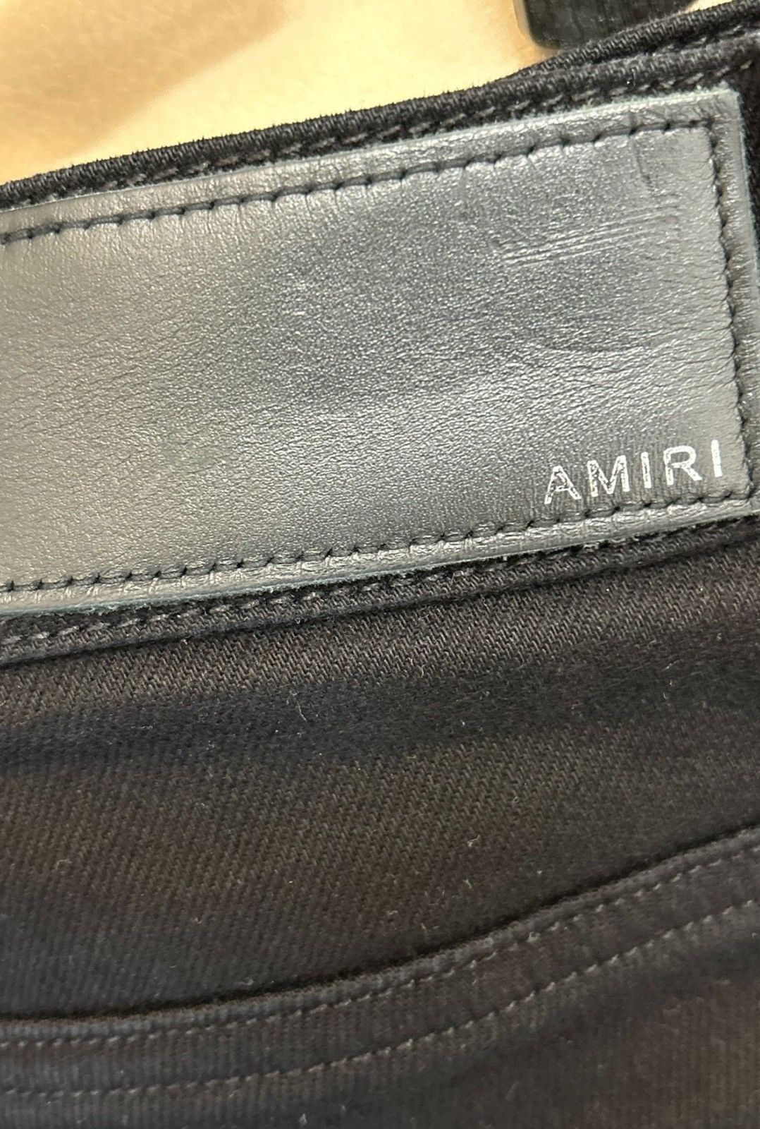 Amiri Amiri Double-Knee Distressed Destroyed Black Jeans Size US 32 / EU 48 - 3 Thumbnail