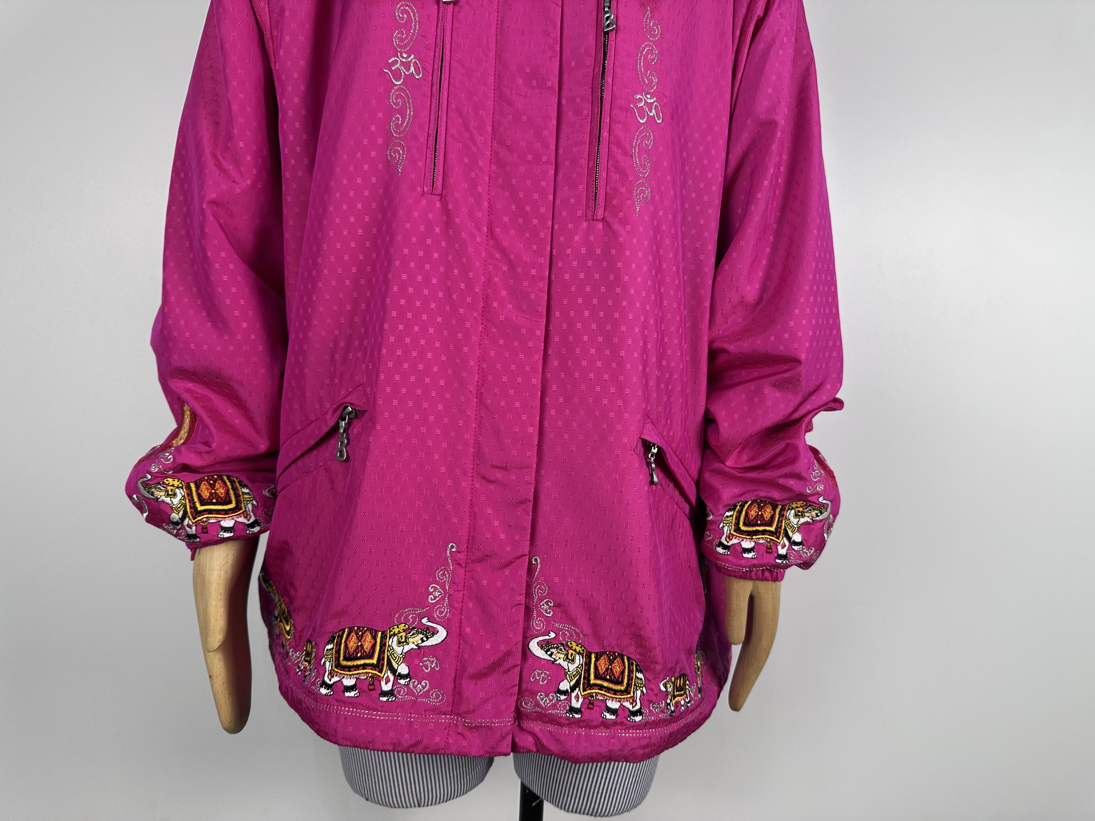 Bogner Bogner Vintage Ski Jacket India Embroidered Pink Womens Size L / US 10 / IT 46 - 6 Thumbnail