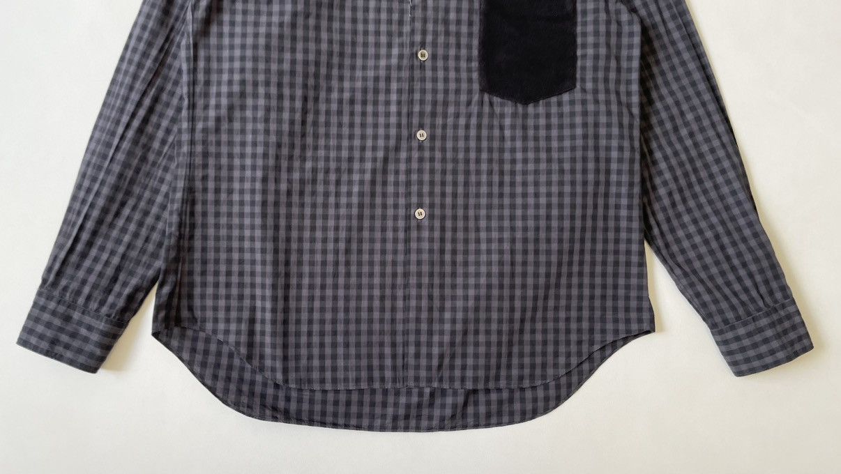 Comme des Garcons Over Dyed Black/Grey Gingham Check Shirt Size US M / EU 48-50 / 2 - 7 Thumbnail