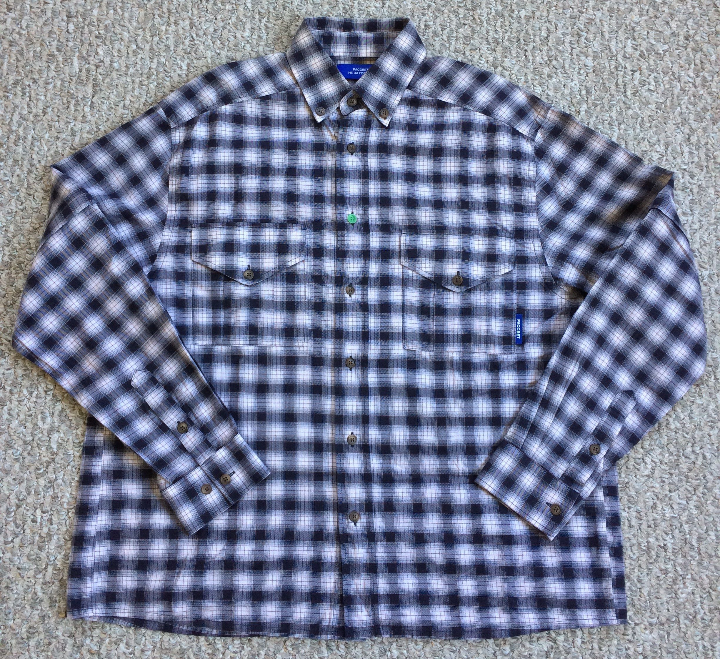 PACCBET PACCBET Check Flannel 2-Way Zip Shirt Size US S / EU 44-46 / 1 - 1 Thumbnail