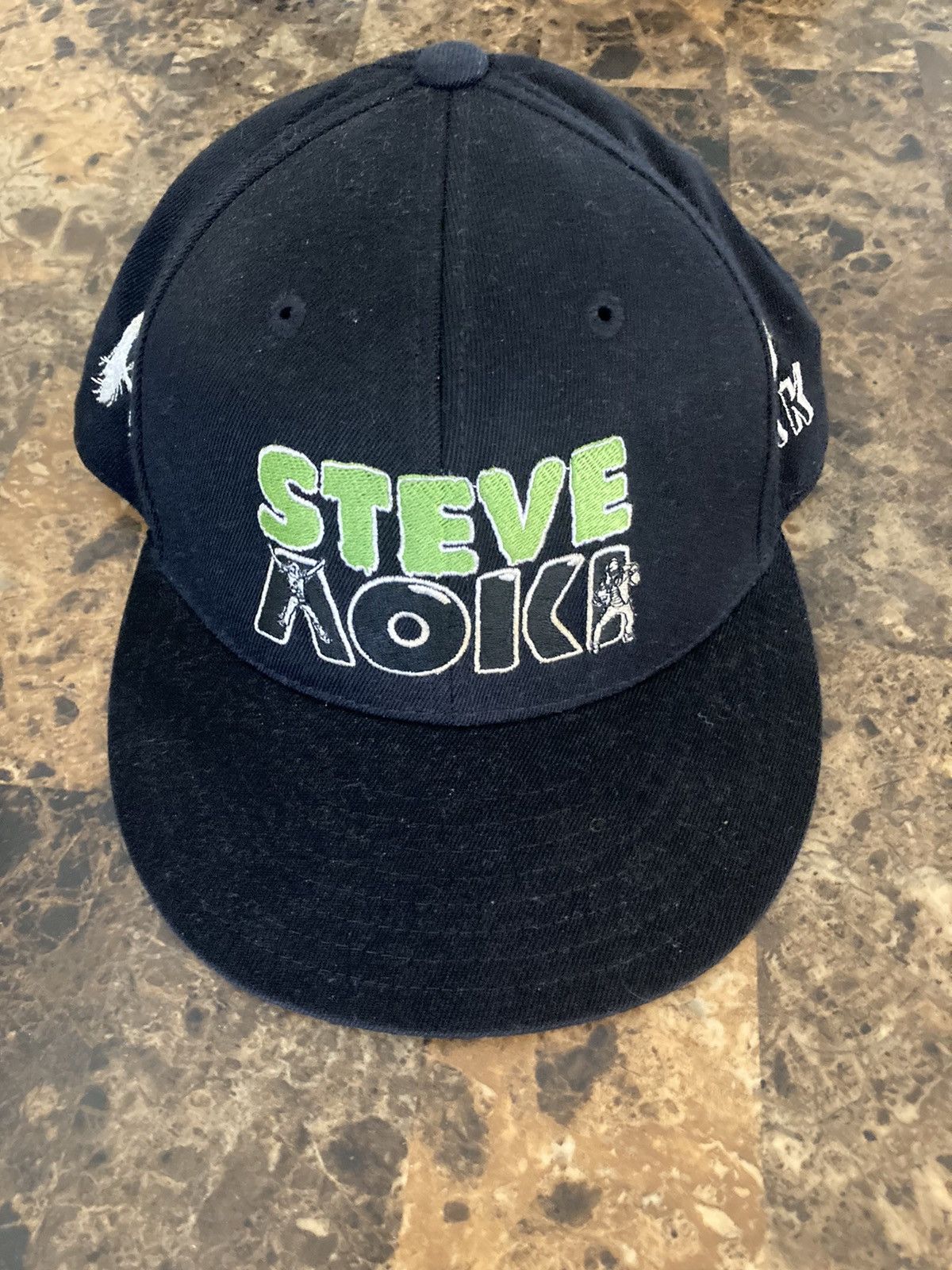 Vintage Steve Aoki 210 fitted hat by flex fit size 6 7/8-7 1/4 Size ONE SIZE - 1 Thumbnail