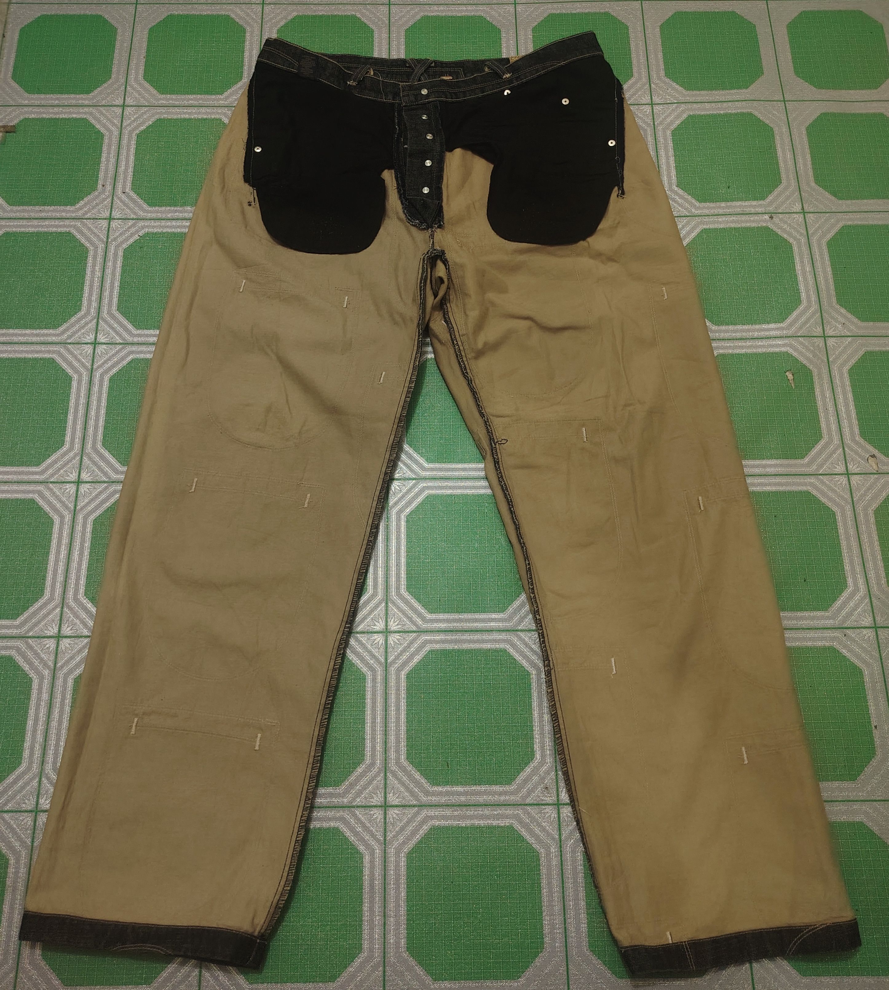 Who Decides War Rare!!! Marithe Francois Girbaud Patchwork Baggy Pants Jeans Size US 38 / EU 54 - 21 Thumbnail