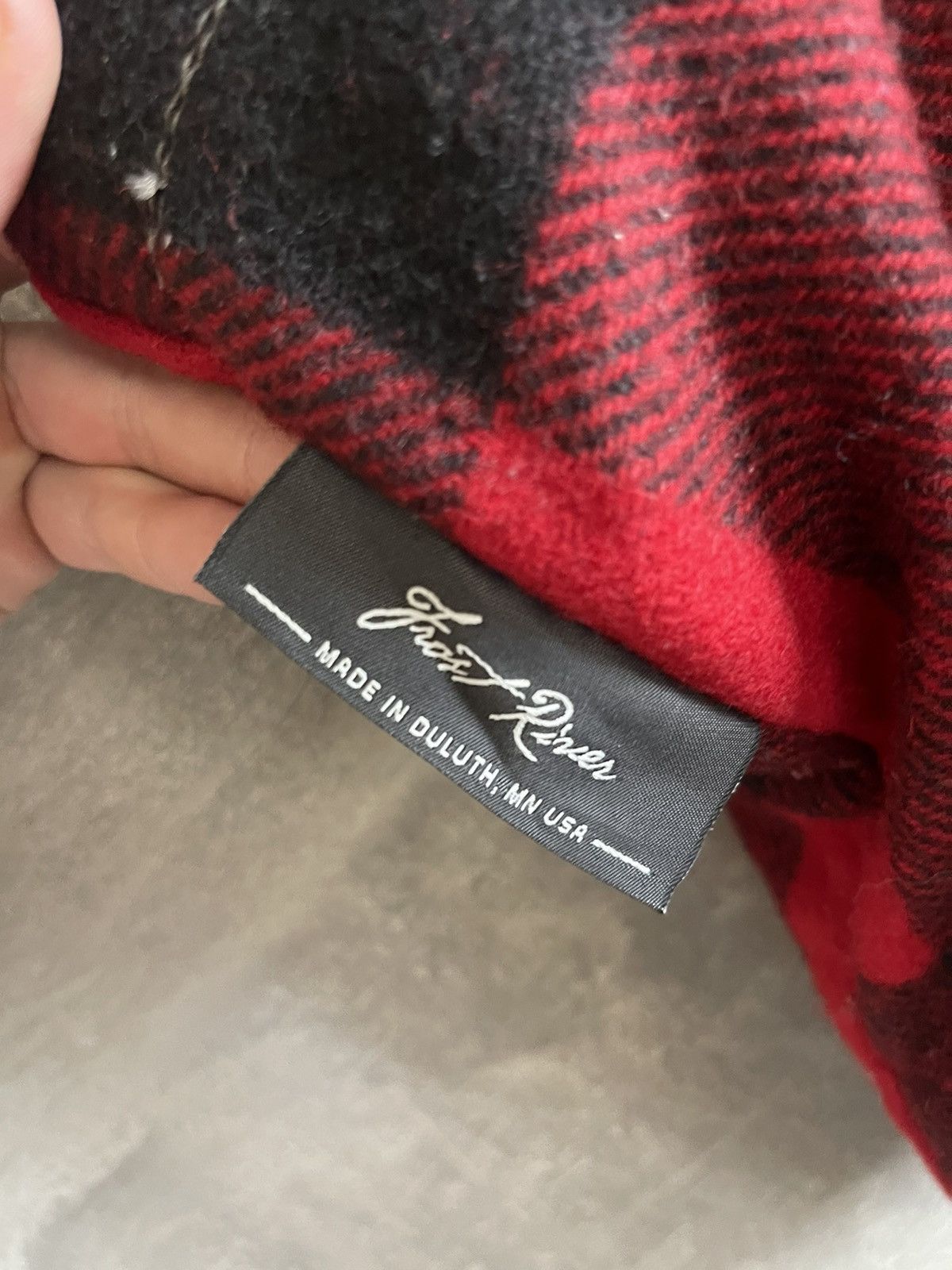 Vintage × Woolrich Woolen Mills Woolrich x Abercrombie & Fitch Buffalo Plaid Wool Tote Bag Size ONE SIZE - 8 Thumbnail