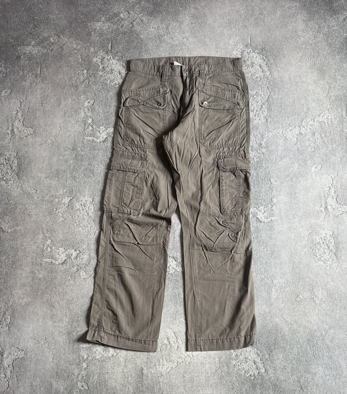 Le Grande Bleu (L.G.B.) Clockhouse 30/30 cargo multipocket baggy pants trousers Y2K Size US 30 / EU 46 - 4 Thumbnail
