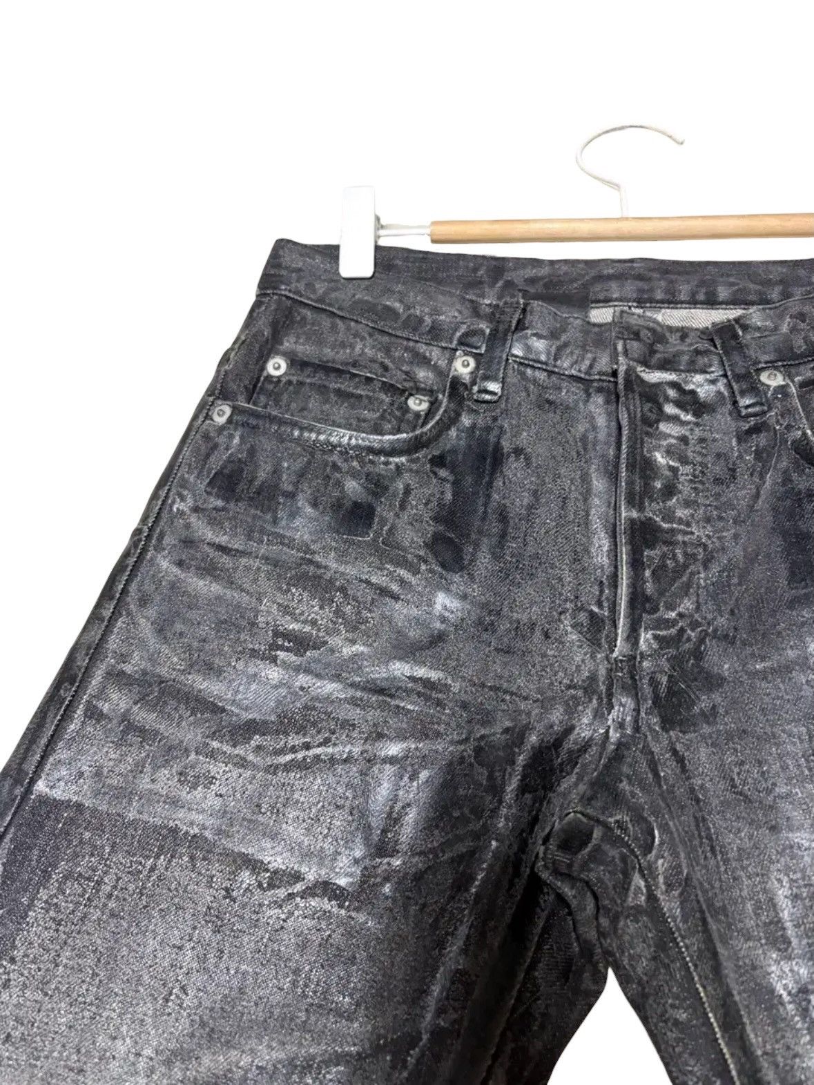 Dior *rare* Dior Homme Hedi Slimane Wax Coated Jean Size US 27 - 2 Thumbnail