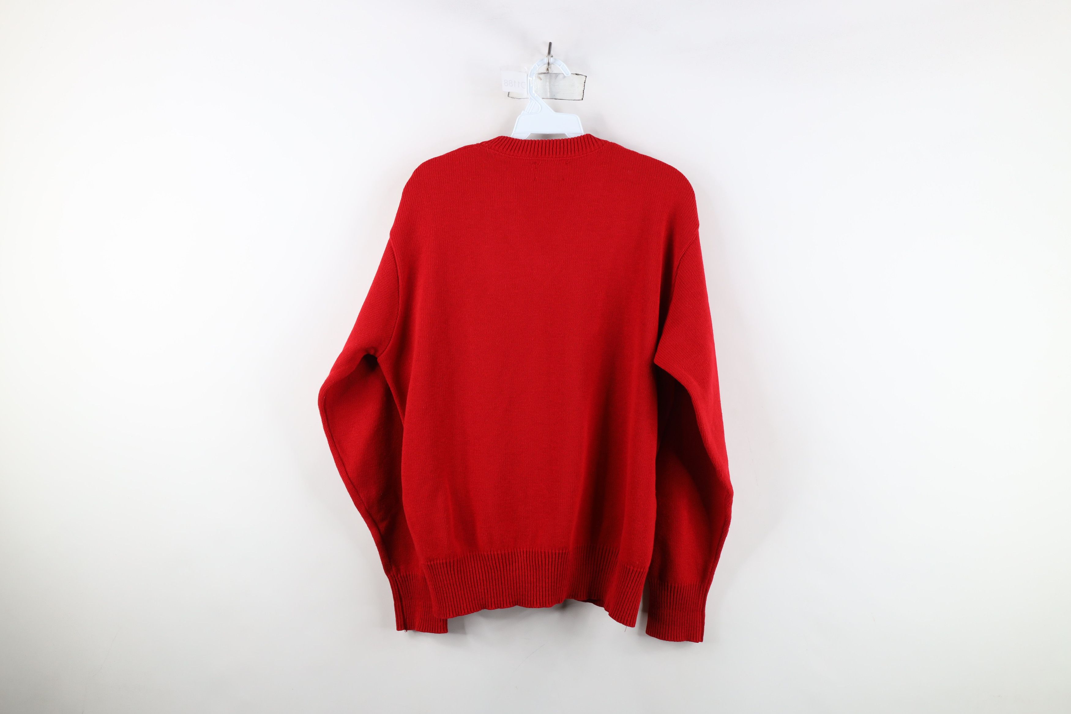 Vintage Vintage 70s Streetwear Varsity Letterman Sweater Red USA Size US M / EU 48-50 / 2 - 8 Thumbnail
