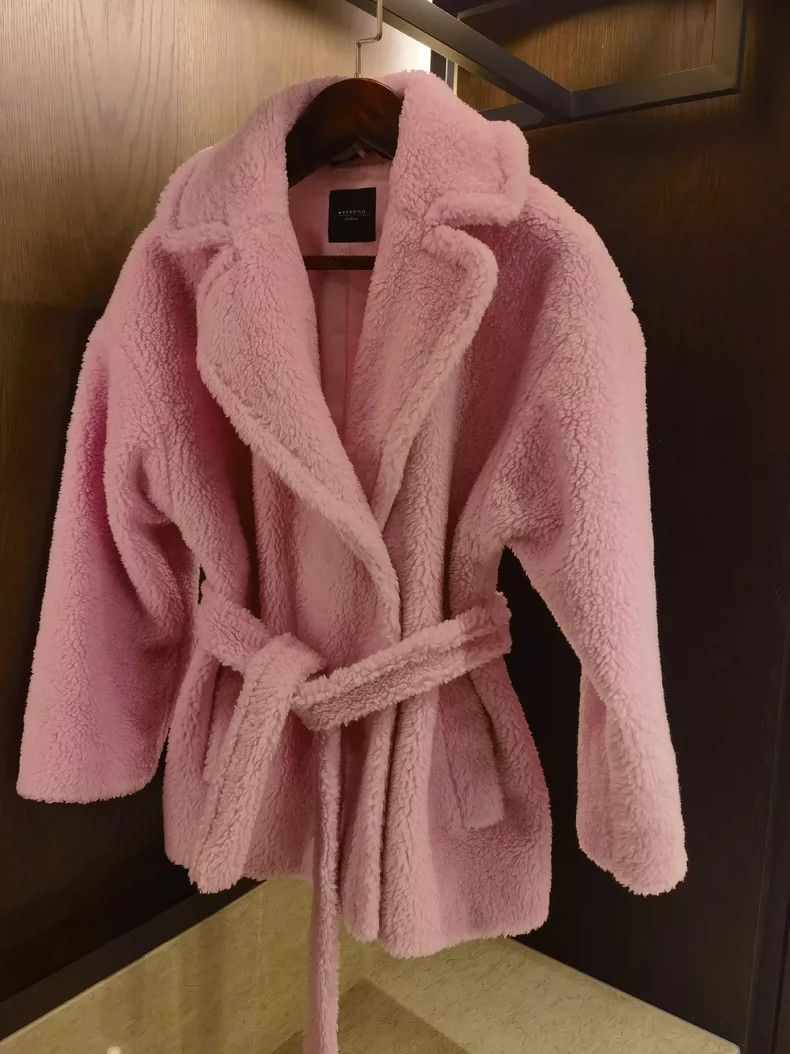Max Mara Max Mara Pink Teddy Coat Size M / US 6-8 / IT 42-44 - 1 Thumbnail