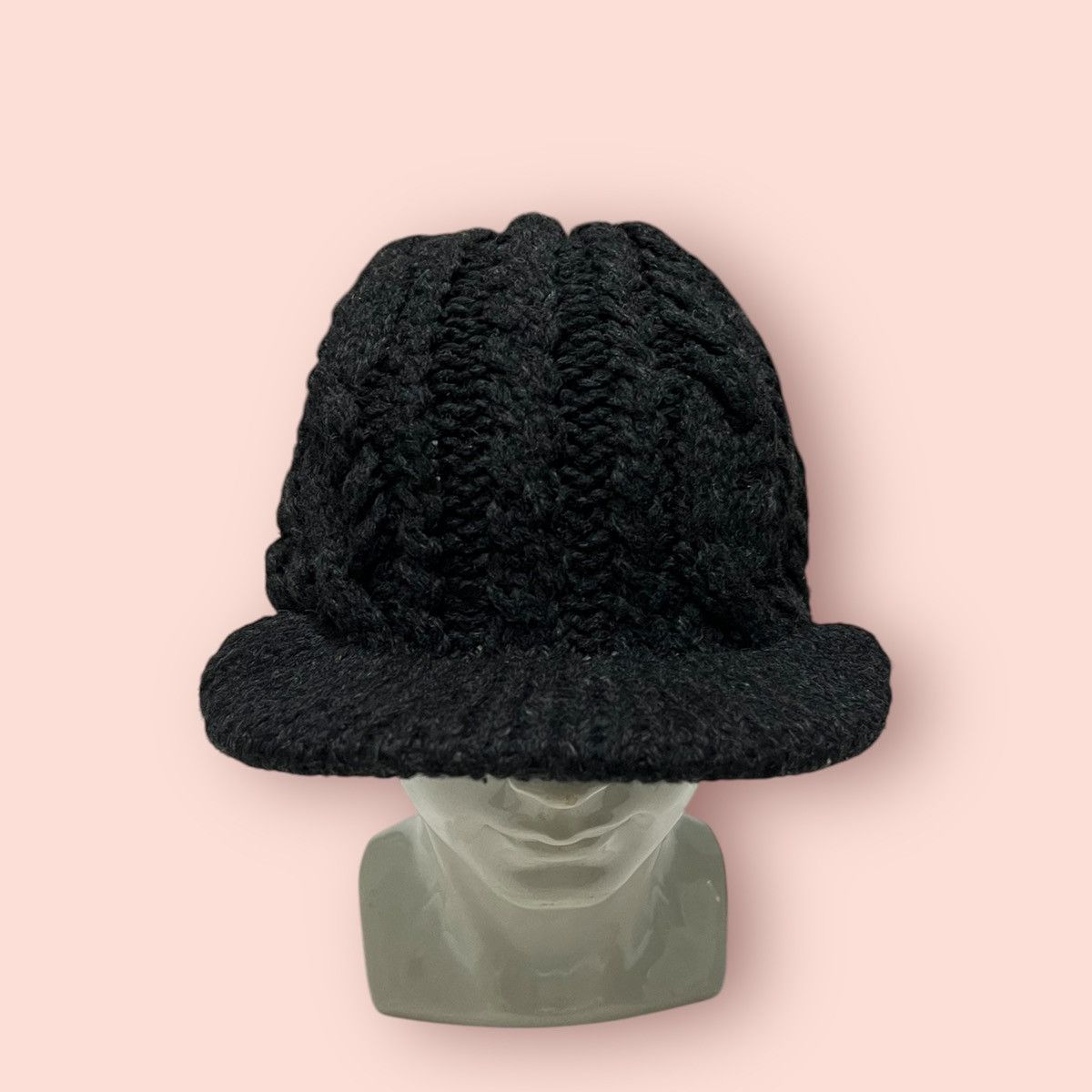 14th Addiction VINTAGE ELLESSE CABLE KNITTED ALT BEANIE HAT Size ONE SIZE - 14 Thumbnail