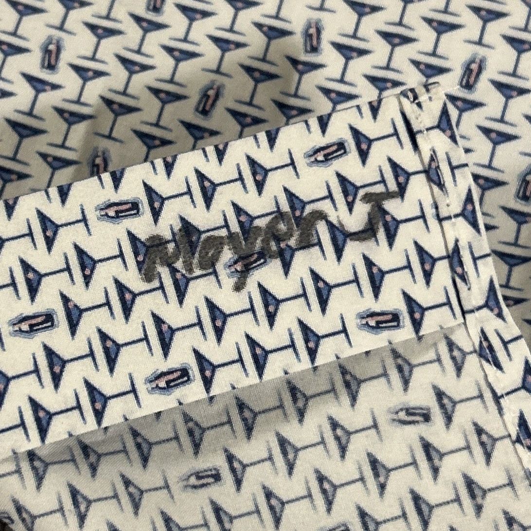 Peter Millar Peter Millar Crown Crafted Wine Glass Shirt 2XL Short Sleeve Size US XXL / EU 58 / 5 - 6 Thumbnail