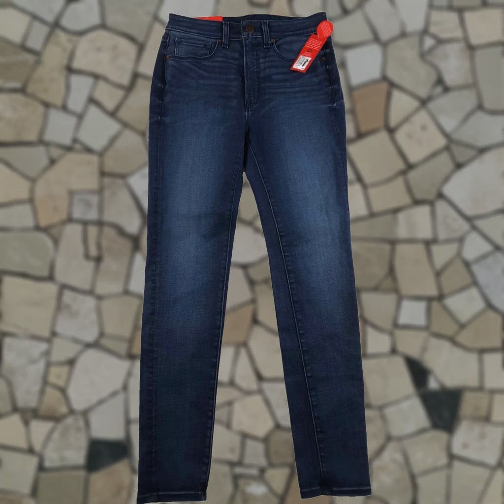 Spanx SPANX Georgia 5-Pocket High-Rise Skinny Jeans Size 27 Blue Denim Women's Regular INSEAM 28"} Size 28" / US 6 / IT 42 - 1 Thumbnail