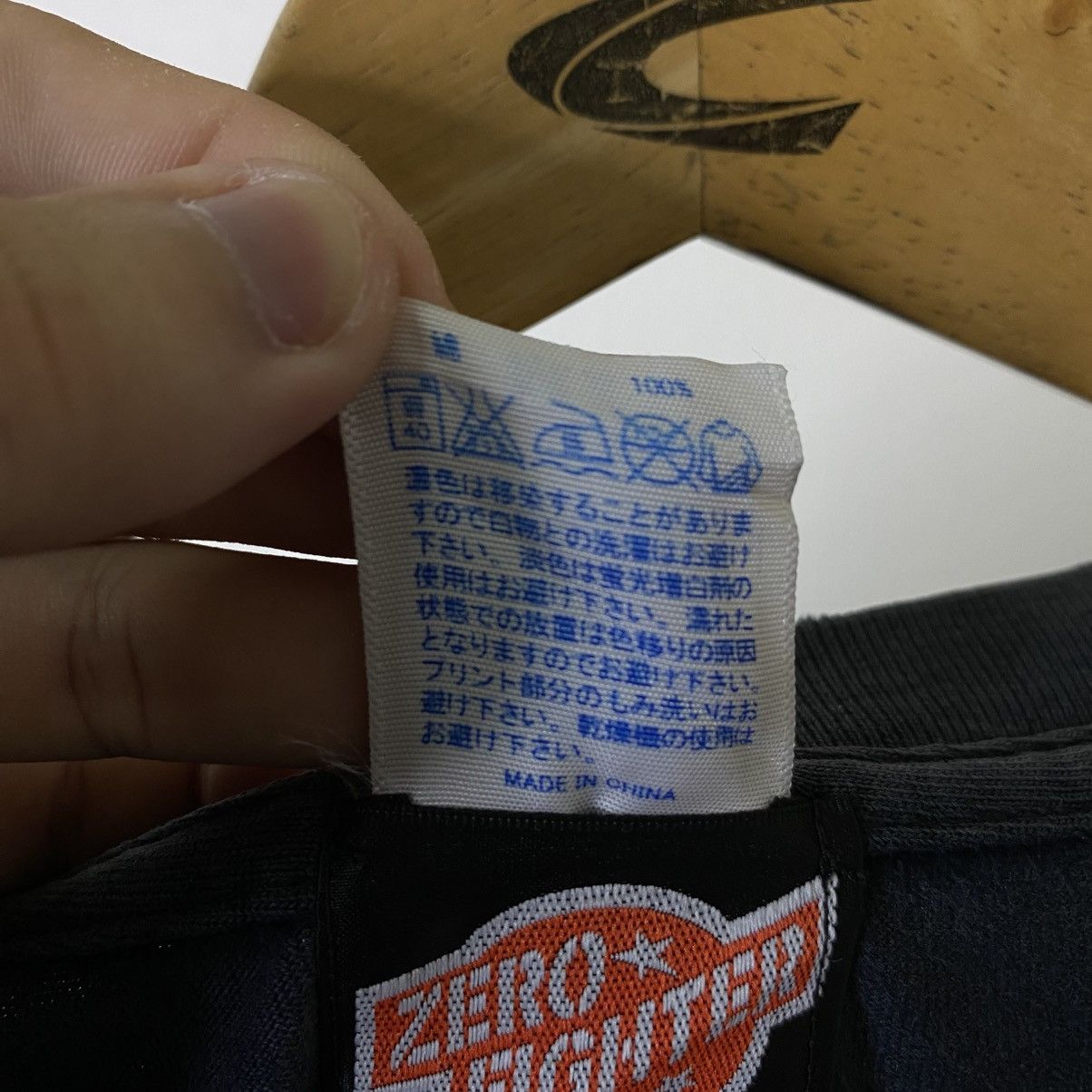 Vintage Y2K Zero Fighter Jets Faded Black T Shirt Size US L / EU 52-54 / 3 - 6 Thumbnail