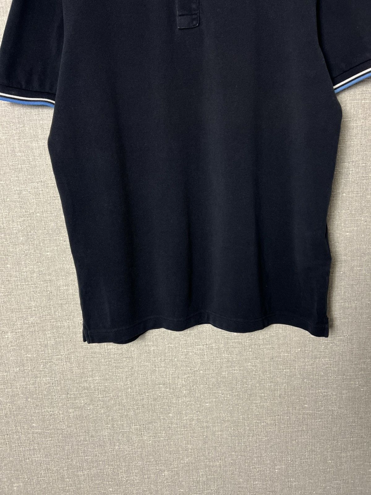 Prada Prada Milano Black Tab Logo Men’s Polo T - Shirt Dark Navy Size US L / EU 52-54 / 3 - 10 Thumbnail