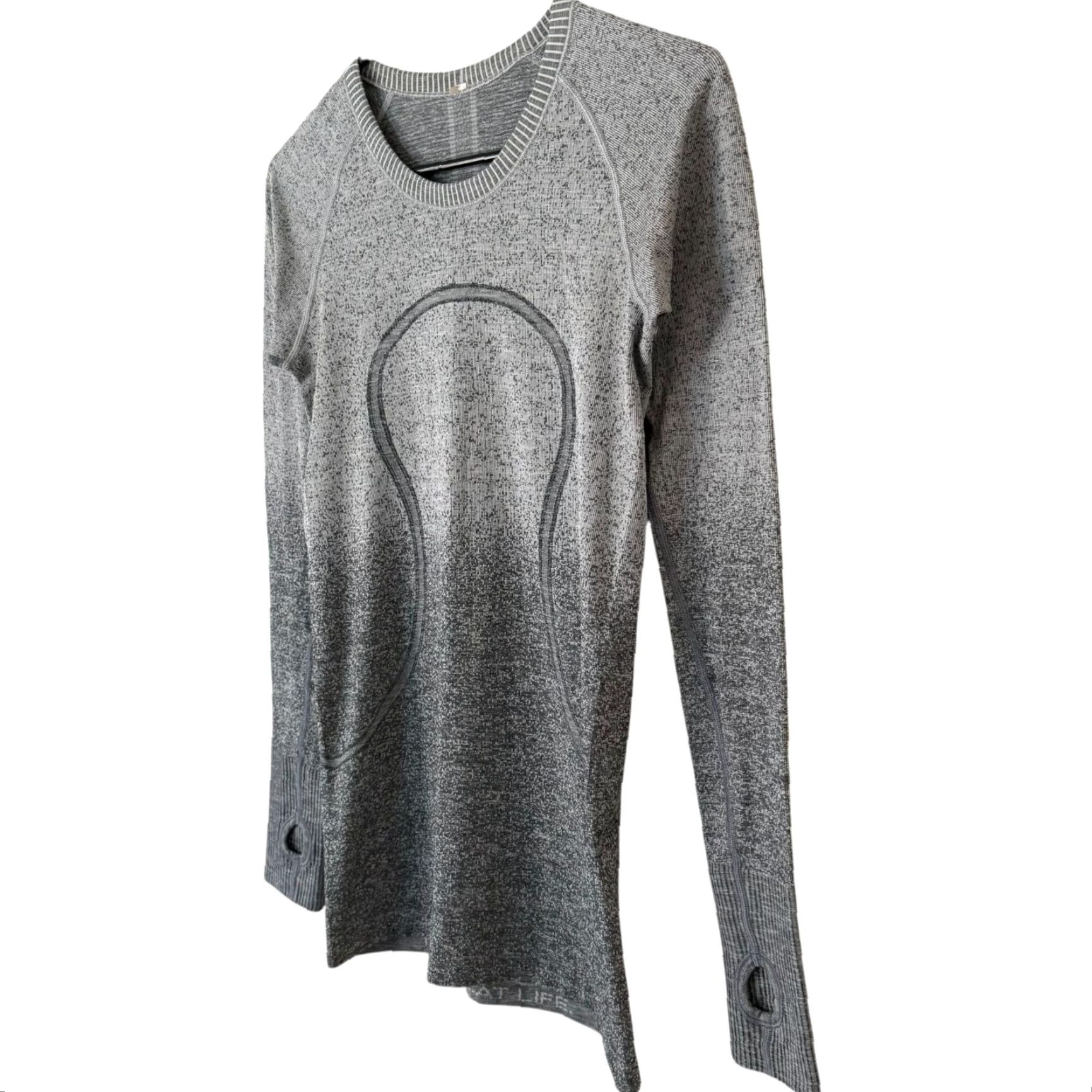 Lululemon Lululemon Swiftly Tech Shirt Women's 6 Gray Long-Sleeve Crew Fitted Athletic Top Size M / US 6-8 / IT 42-44 - 2 Thumbnail