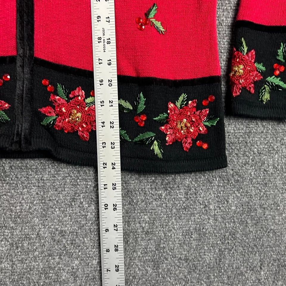 Other Tiara International Sweater Womens Medium Christmas Size M / US 6-8 / IT 42-44 - 5 Thumbnail