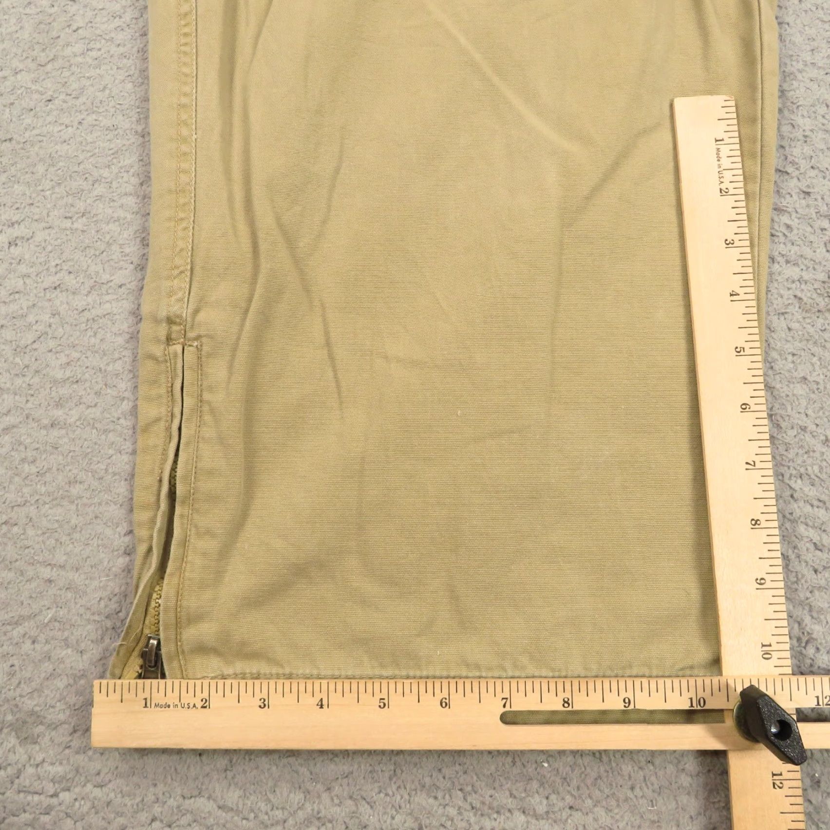 Joe Boxer VINTAGE Baggy Cargo Pants Mens 38 Y2K 30 in Inseam 11" Leg Opening 5-Pocket Canvas Cotton Joe Boxer Beige Slim Relaxed Size US 38 / EU 54 - 3 Thumbnail
