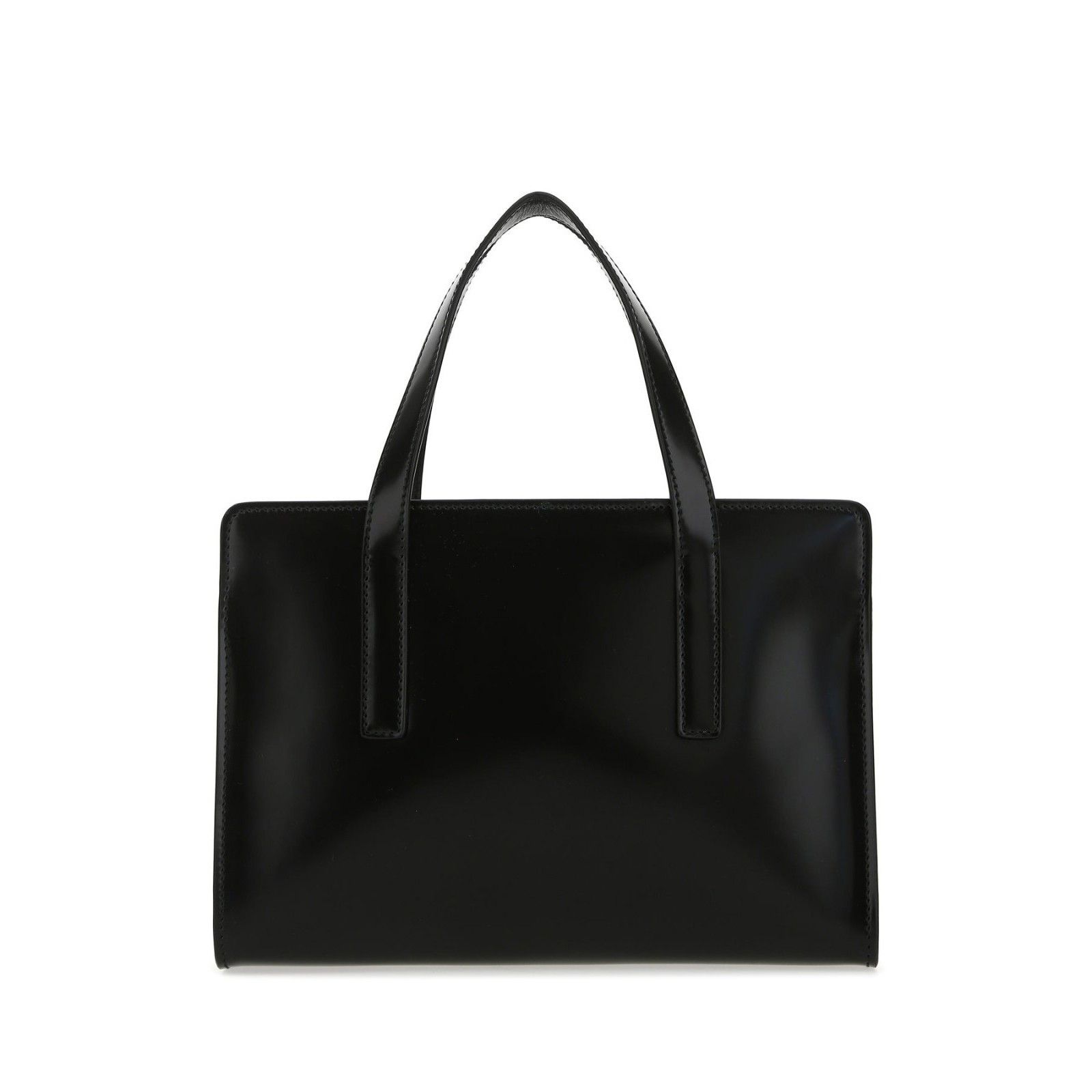 Prada PRADA Re-Edition 1995 Black Smooth Leather Top Handle Bag N Size ONE SIZE - 3 Thumbnail