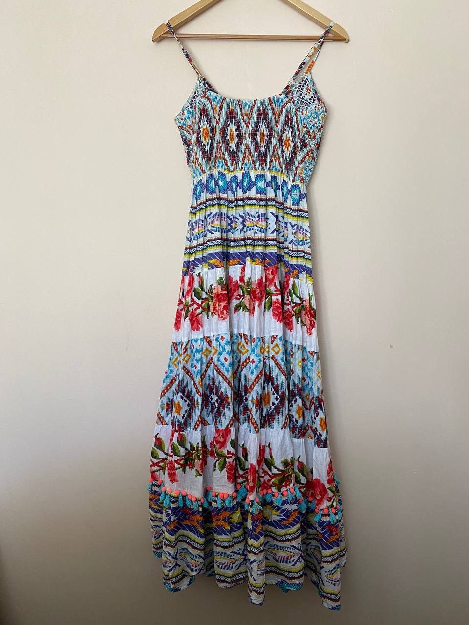 Designer 💙Antica Sartoria by Giacomo Cinque Floral Maxi Dress Size ONE SIZE - 6 Thumbnail