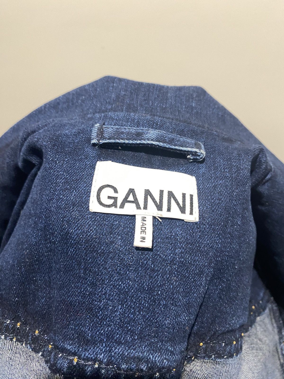 Ganni GANNI Denim Jacket – Scandinavian Designer Size M / US 6-8 / IT 42-44 - 6 Thumbnail