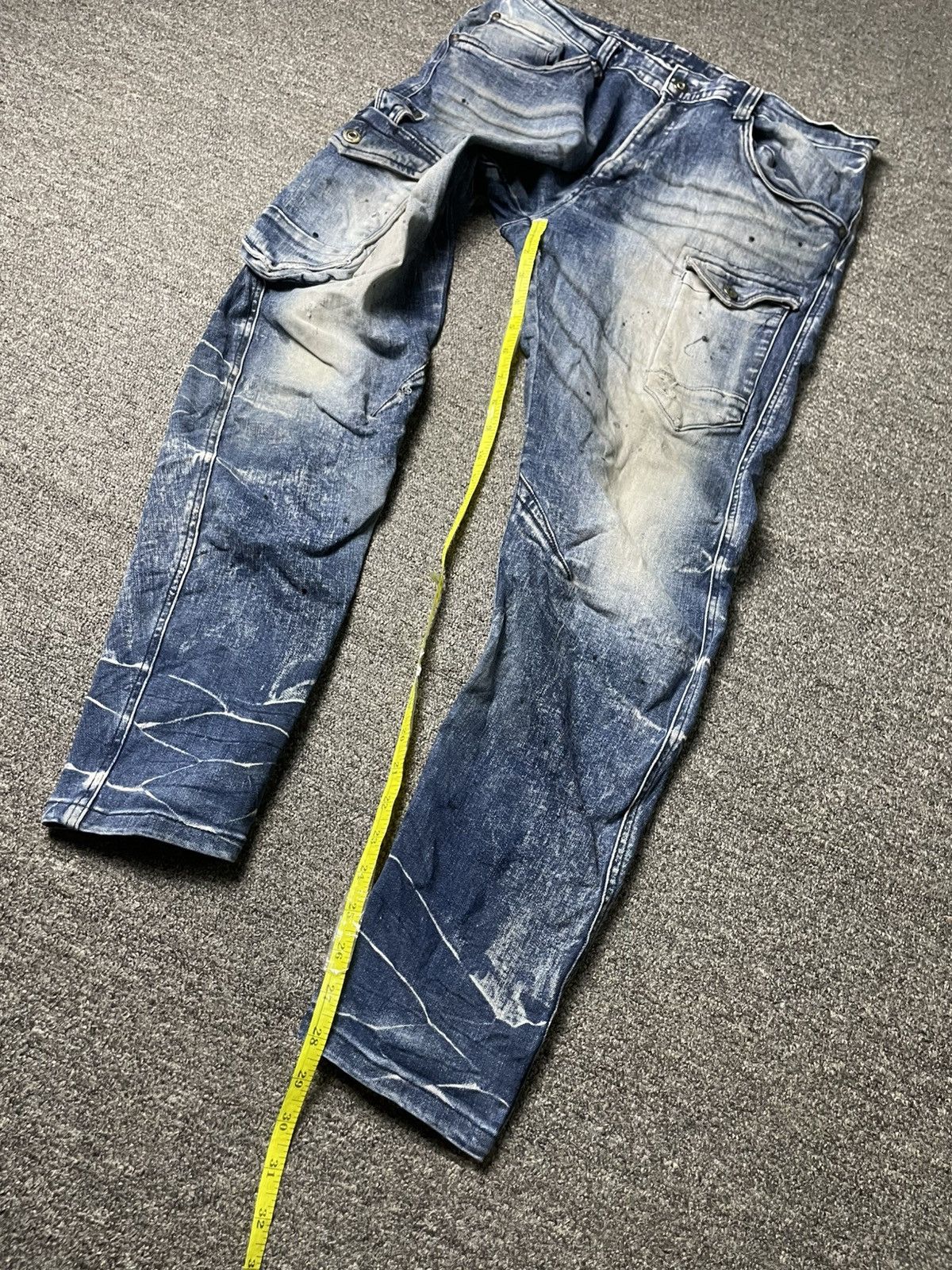 Japanese Brand × Vintage IZ Frontier 3D x Stretch Distressed Denim Jeans (104) Size US 32 / EU 48 - 5 Thumbnail