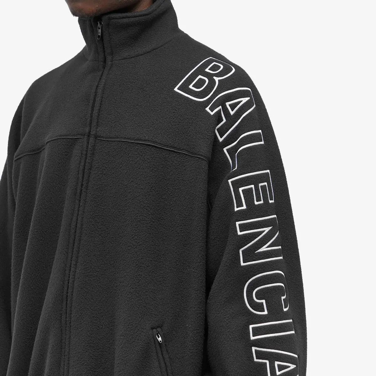 Balenciaga o1bcso1str0625 Outline Tracksuit Jacket in Black Size US M / EU 48-50 / 2 - 5 Thumbnail