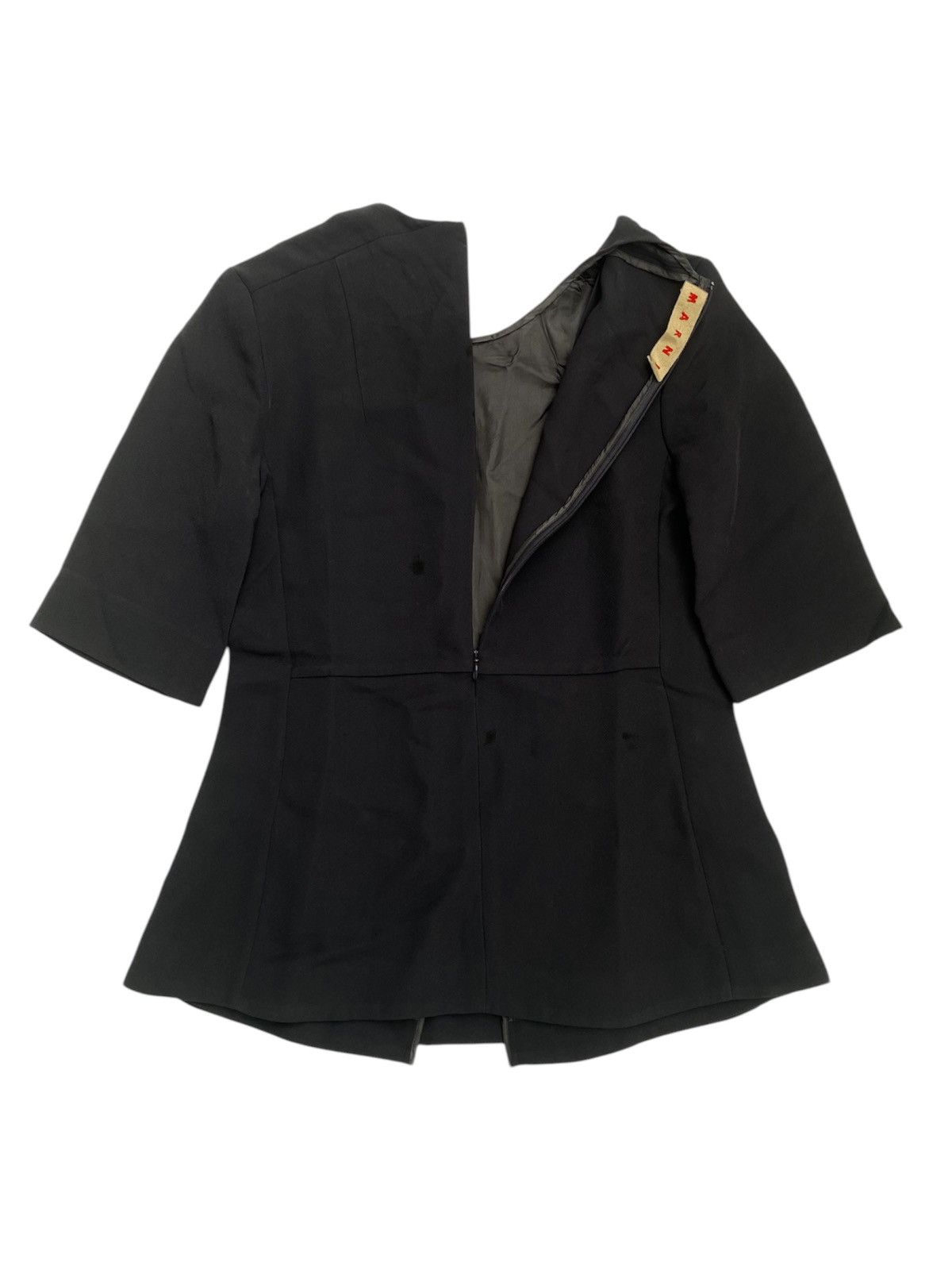 Marni Vintage Marni Black Structural Blouse Size S / US 4 / IT 40 - 6 Thumbnail