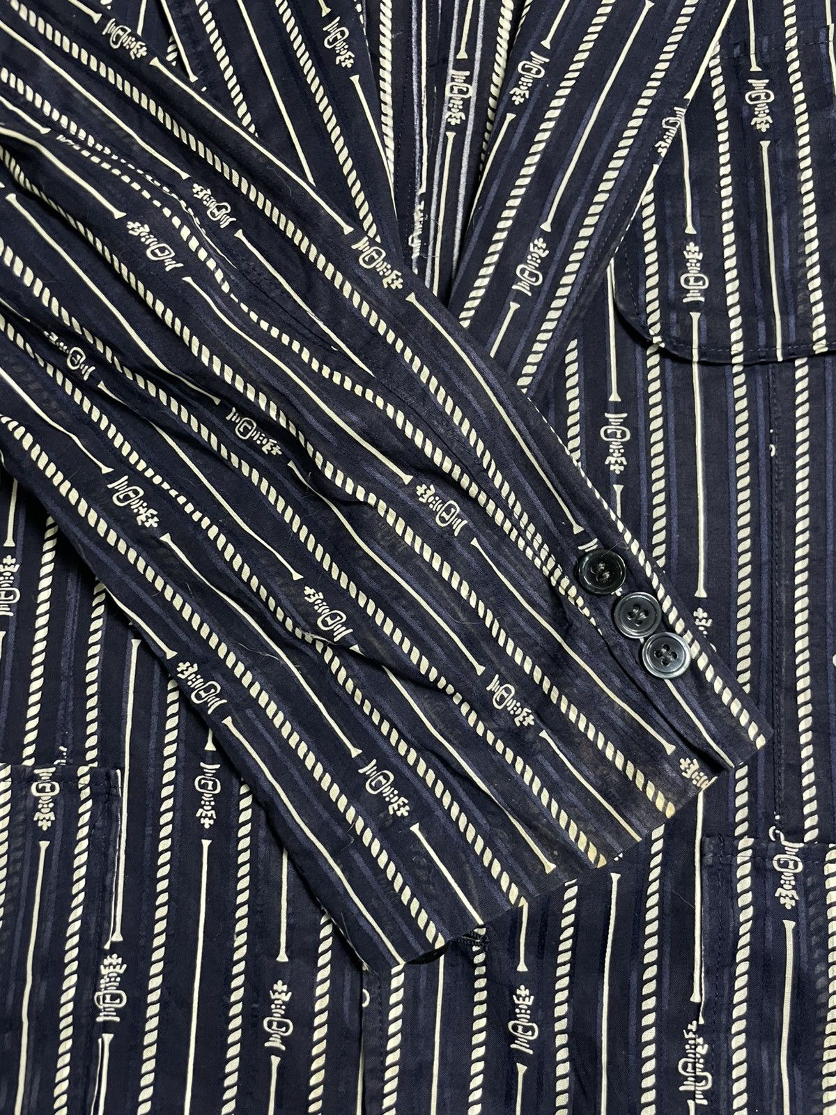Japanese Brand × Vintage Japanese Brand x Stripe Light Jacket (24) Size US S / EU 44-46 / 1 - 5 Thumbnail