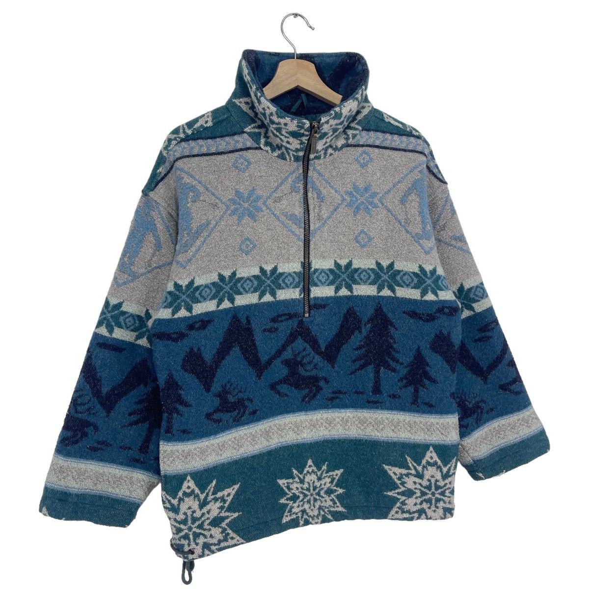 L.L. Bean × Vintage 90’s LL Bean Wool Pullover Jacket Size US M / EU 48-50 / 2 - 4 Thumbnail