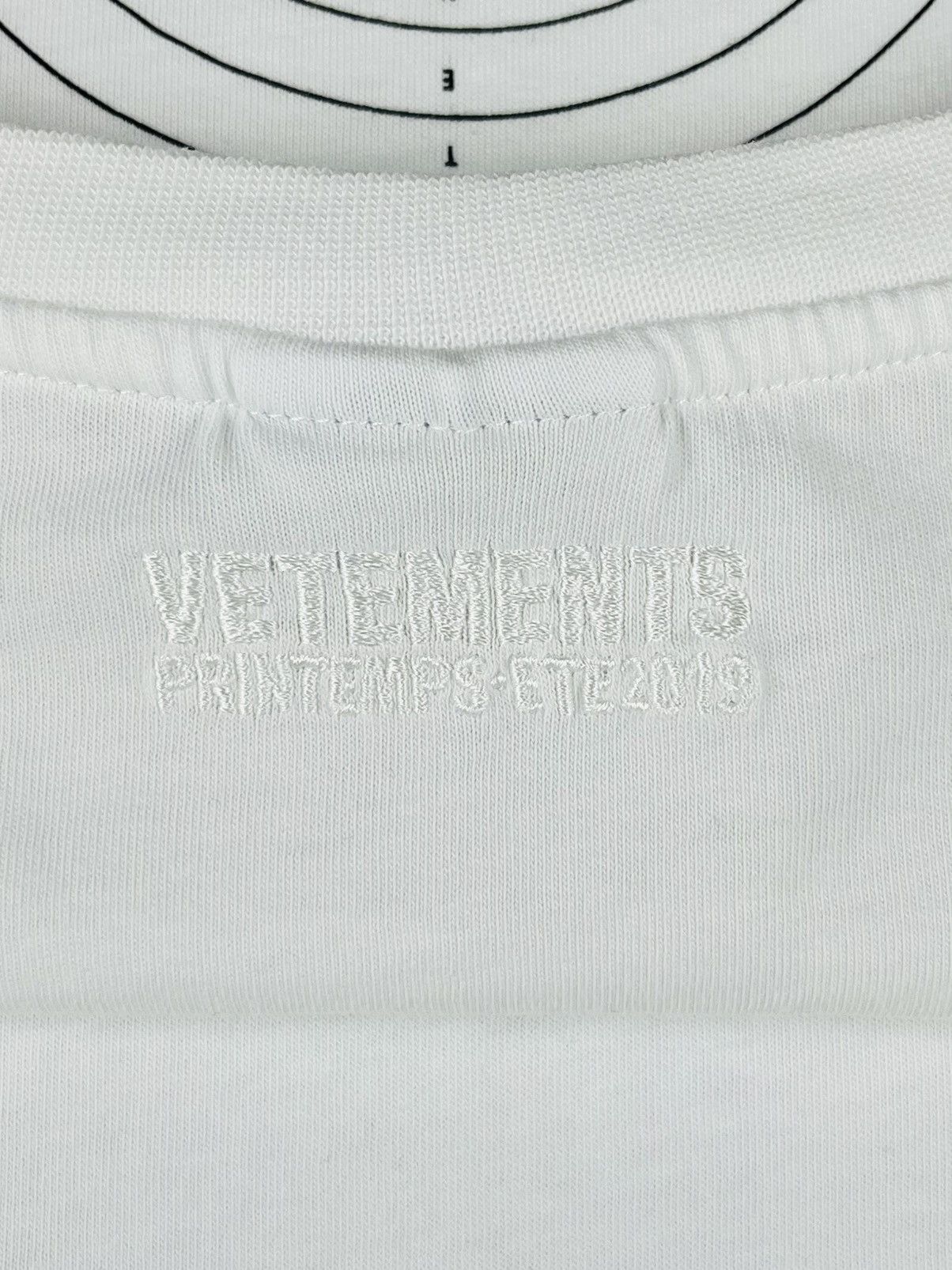 Vetements SS19 Vetements Target Bullet Hole Distressed Tshirt White Size US M / EU 48-50 / 2 - 10 Thumbnail