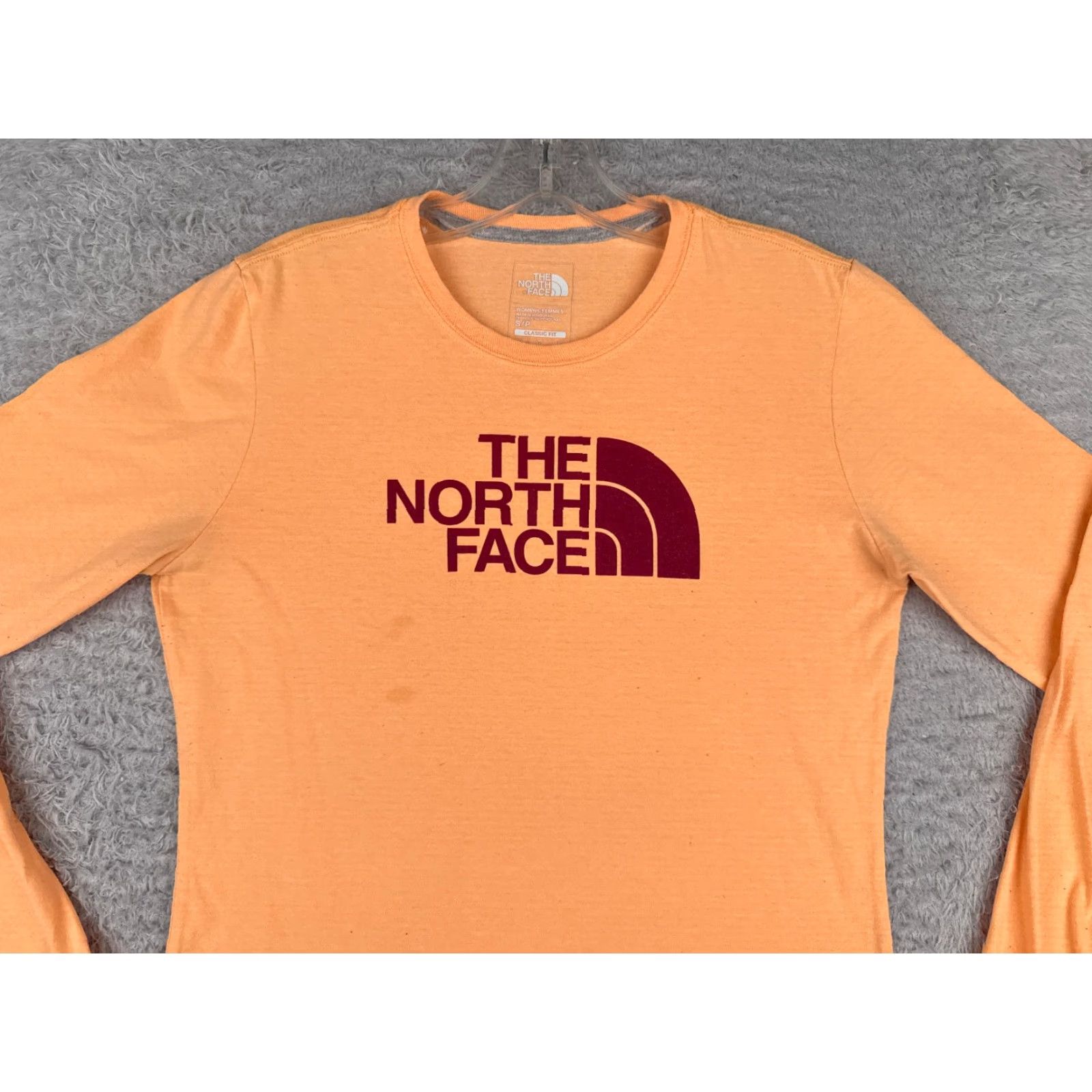 The North Face The North Face Shirt Women Small Petite Orange Long Sleeve Crew Poly Blend Size S / US 4 / IT 40 - 4 Thumbnail