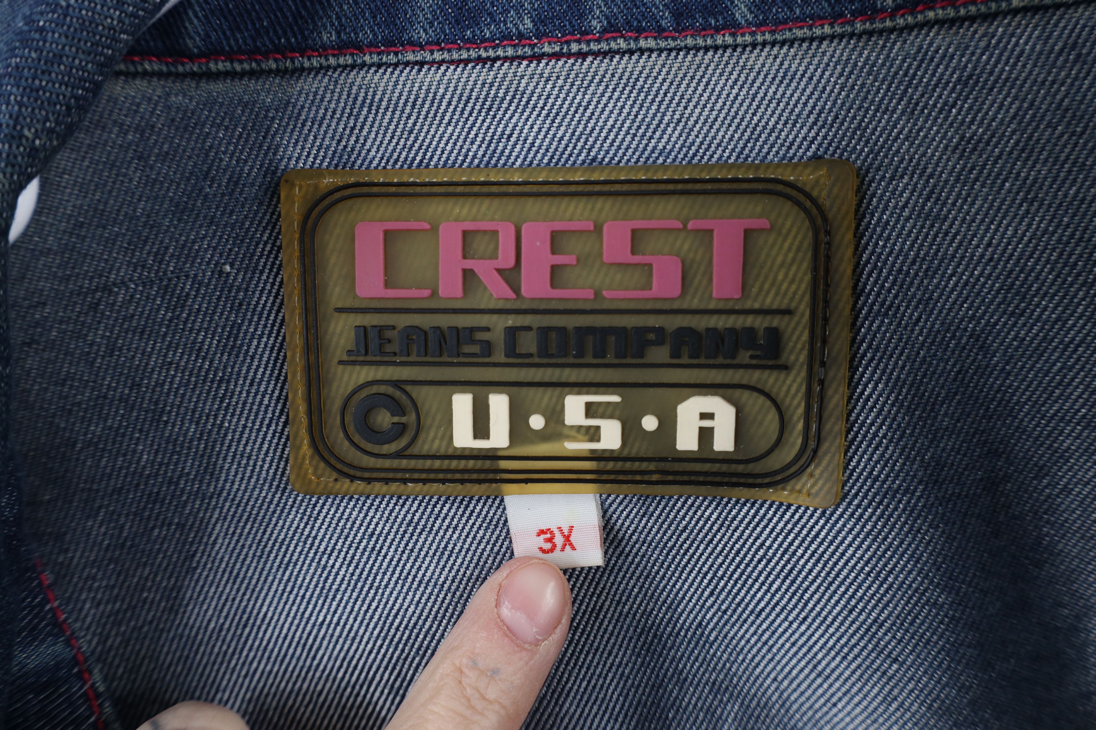Vintage Vintage 90s Y2K Streetwear Baggy Denim Jean Trucker Jacket Size 3XL / US 20-22 - 9 Thumbnail