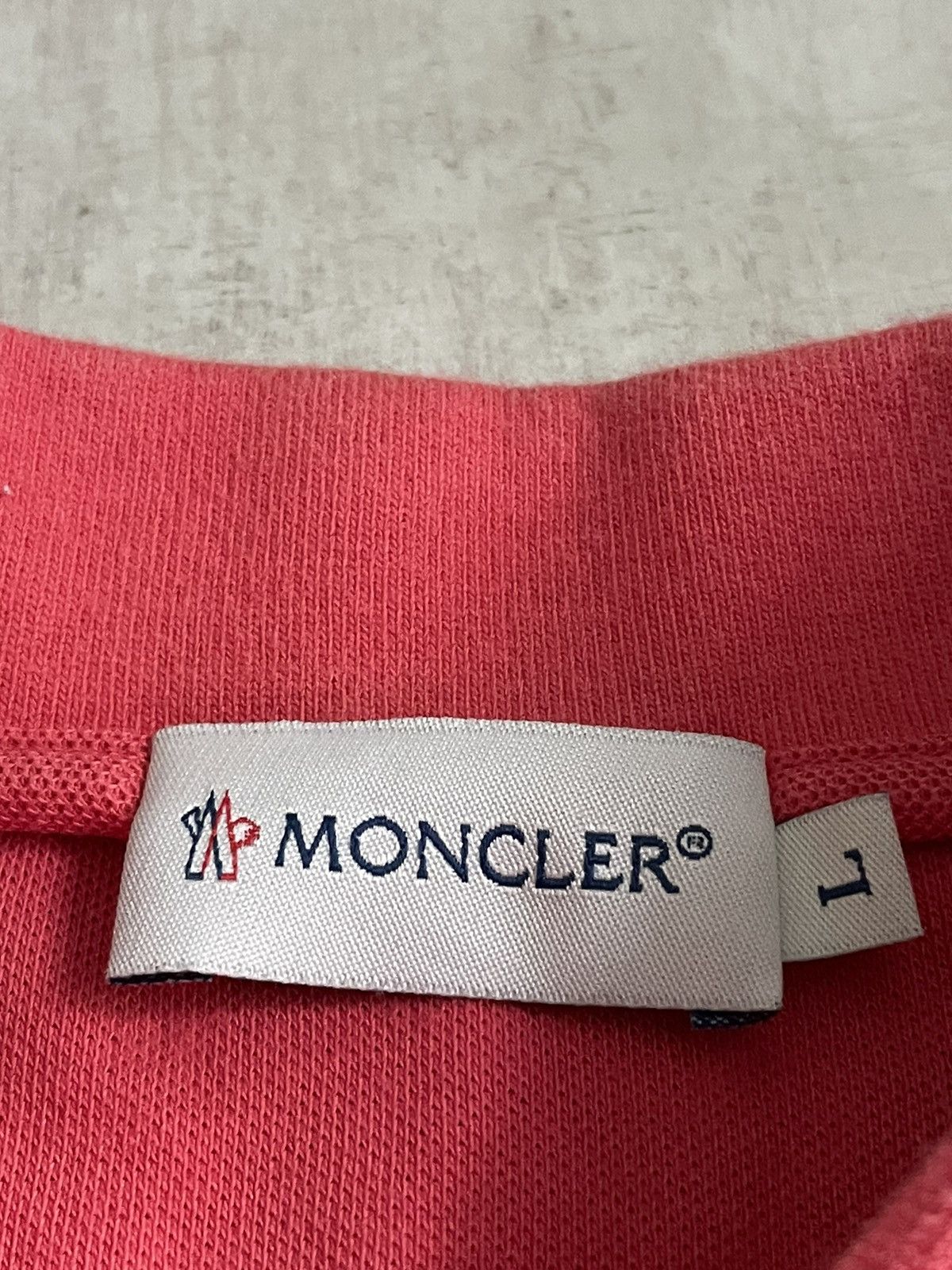 Moncler Moncler Polo T-Shirt Coral Size L / US 10 / IT 46 - 8 Thumbnail