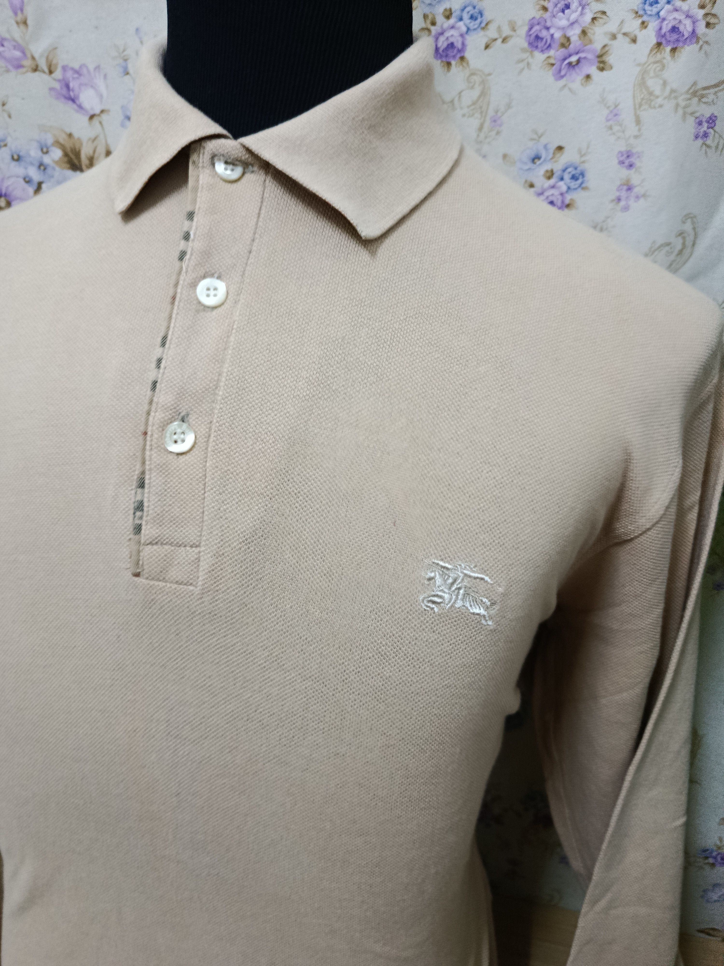 Burberry Vintage Burberrys Long Sleeve polo tee Size US M / EU 48-50 / 2 - 3 Thumbnail