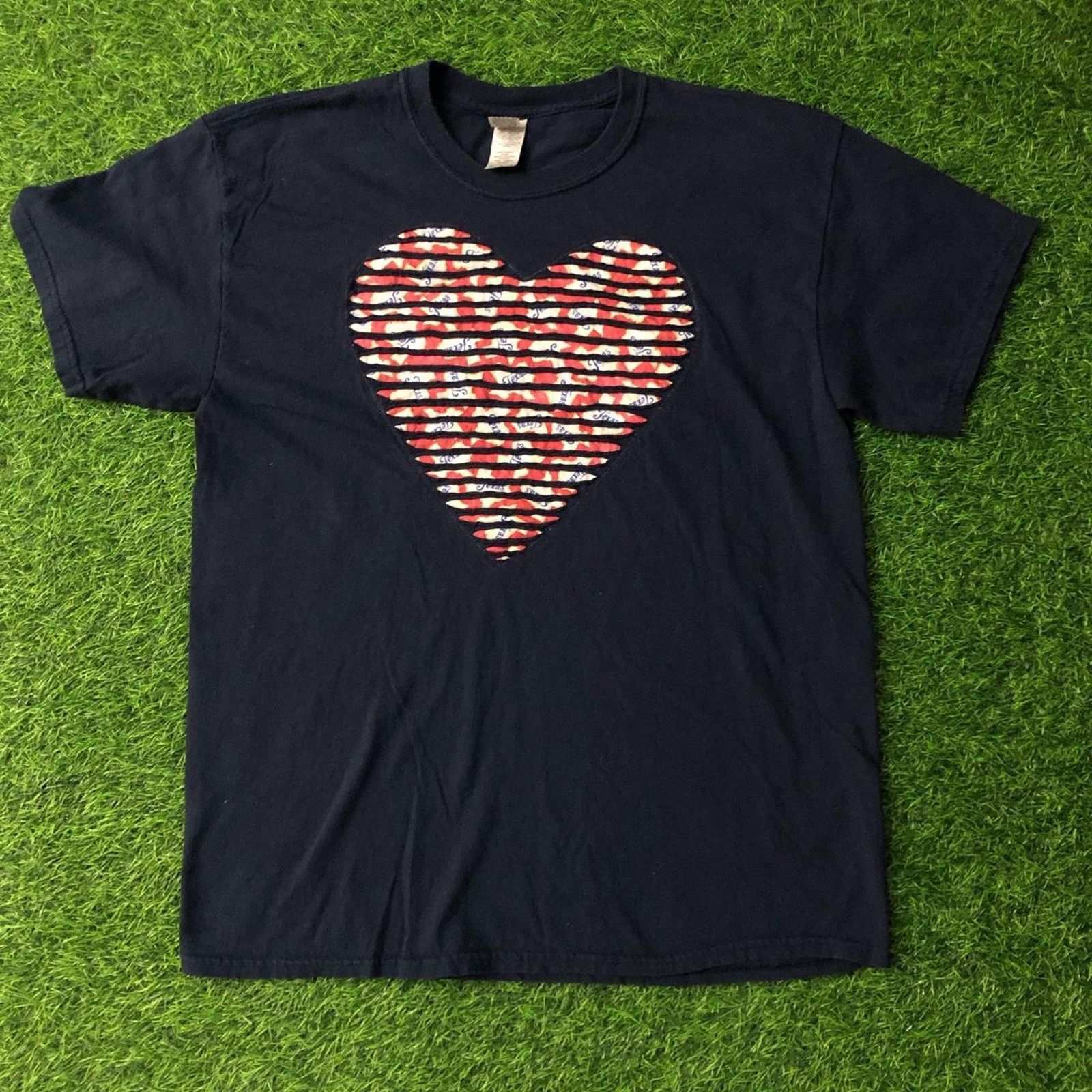 Gildan Navy Embroidered Texas Heart Graphic/Tie Dye Tee Size US L / EU 52-54 / 3 - 1 Thumbnail