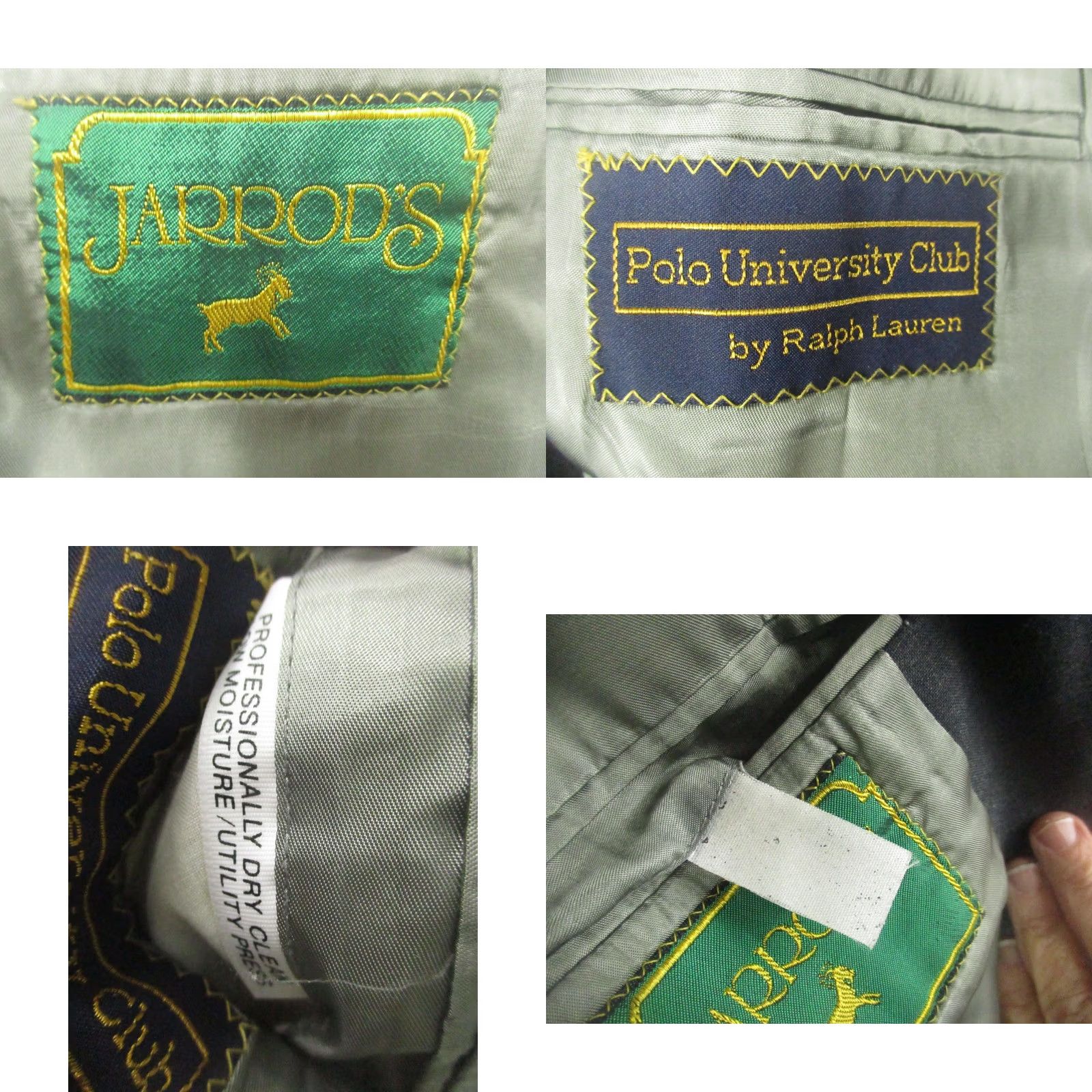 Ralph Lauren Polo University Club Ralph Lauren Blazer Mens 40R Gray Sport Coat 2 Button Lined Size US XL / EU 56 / 4 - 8 Thumbnail
