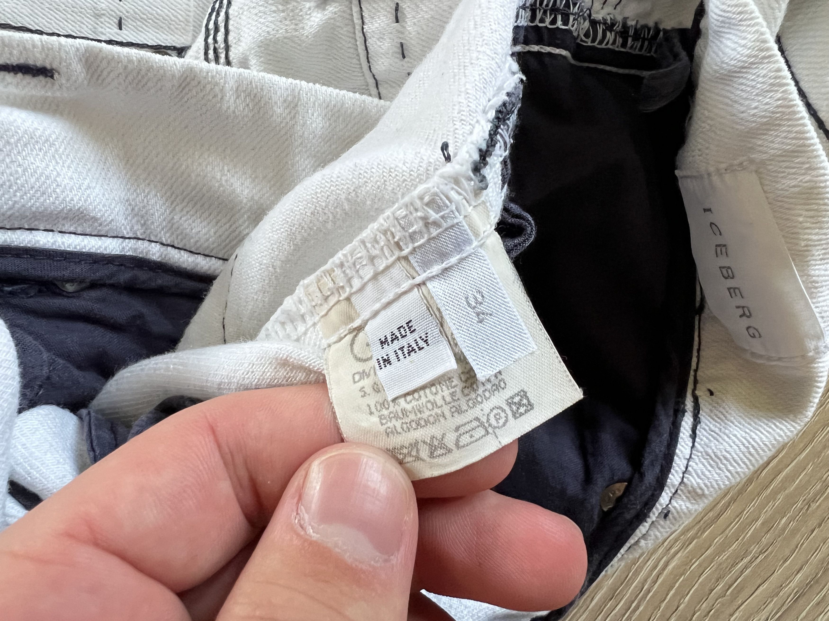 Vintage Iceberg White Italian Jeans