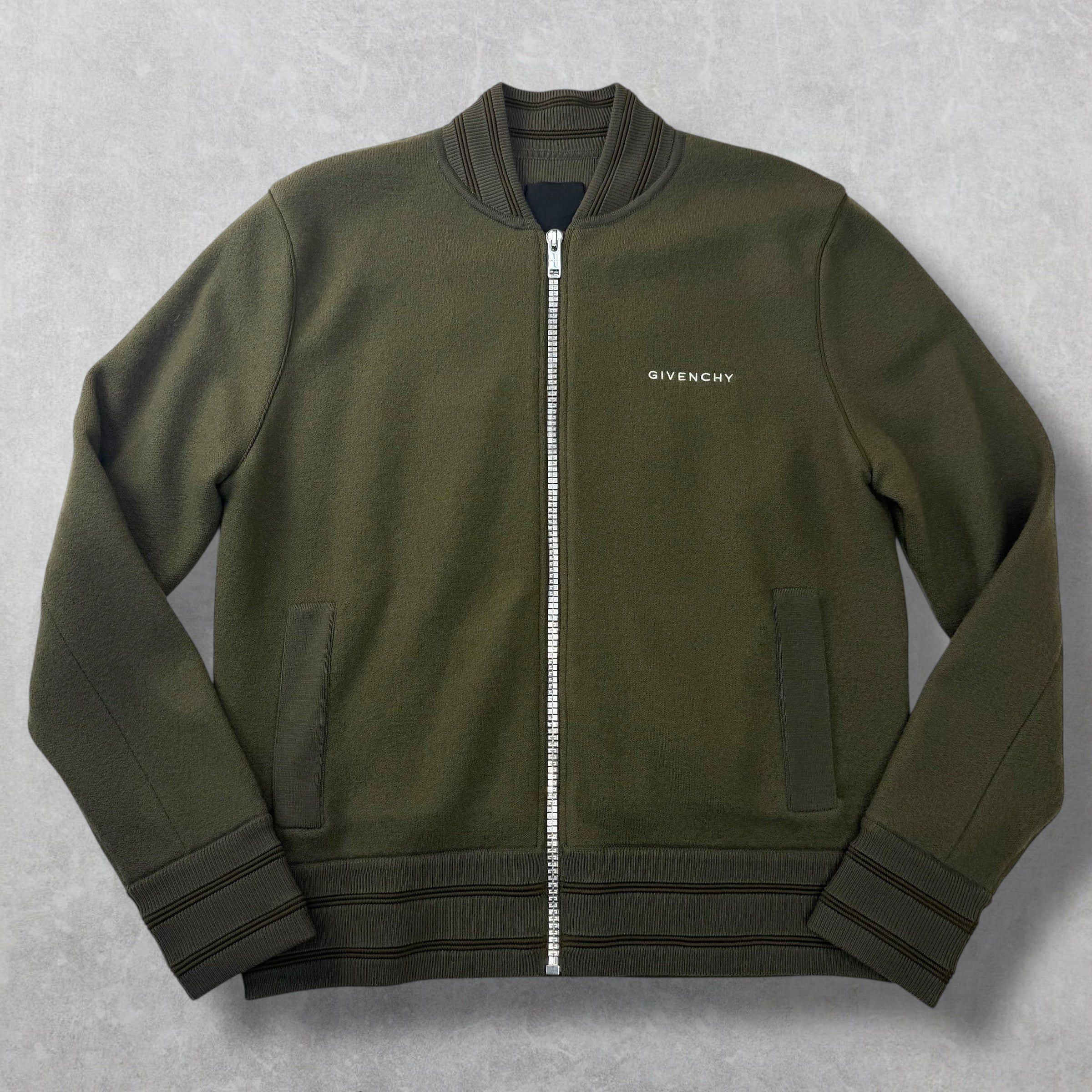 Givenchy Givenchy Knitted Khaki Green Varsity Bomber M Size US M / EU 48-50 / 2 - 1 Thumbnail