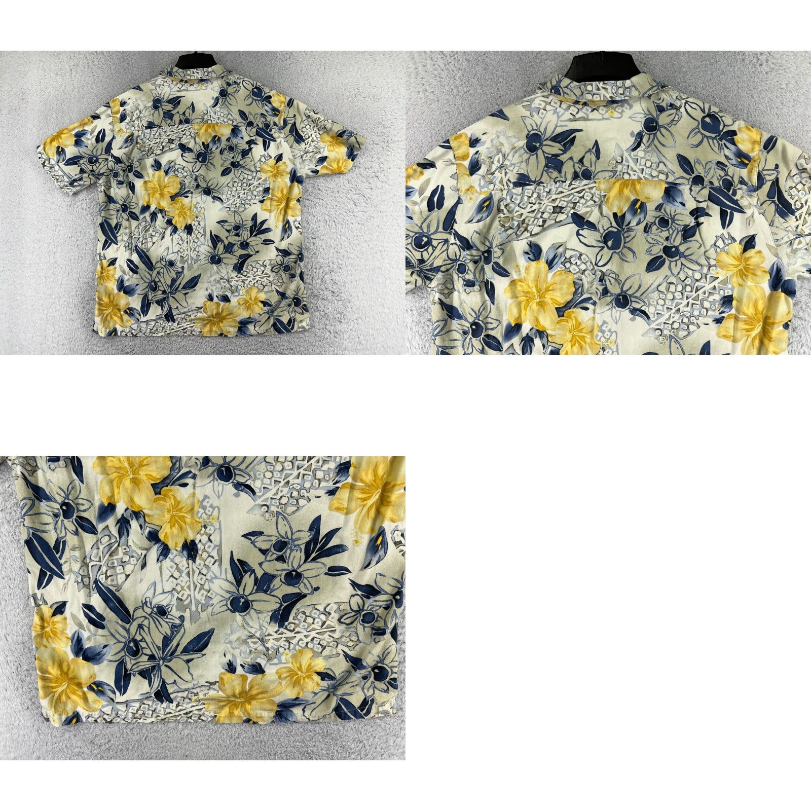 Vintage VINTAGE La Cabana Shirt Men Green Floral Hawaiian 100% Rayon Button-Up Short Sleeve Size US L / EU 52-54 / 3 - 9 Thumbnail