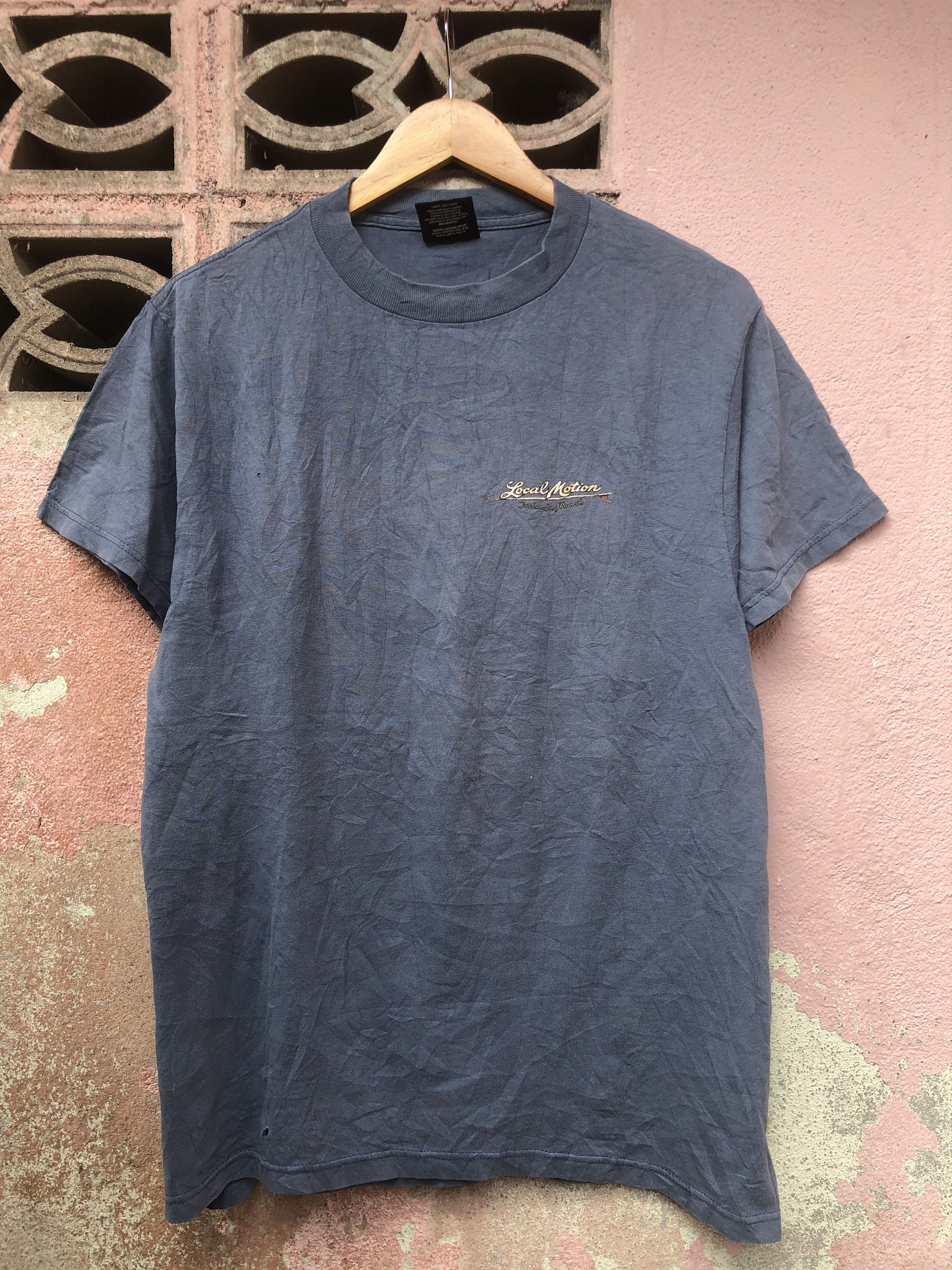 Vintage Vtg Local Motion World Longboard Champion Bonga Perkin Tee Size US M / EU 48-50 / 2 - 2 Thumbnail