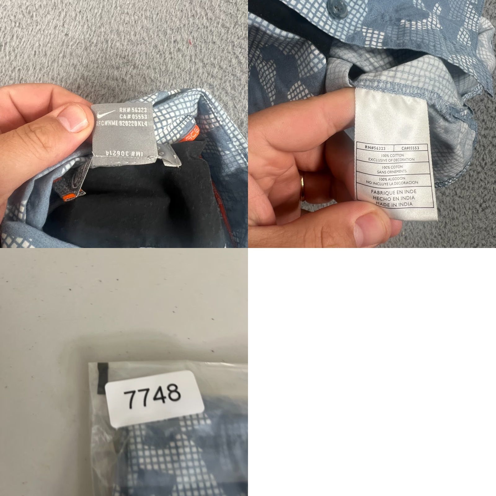 Nike ACG Nike ACG Men's Short Sleeve Camouflage Button-Up Shirt M Blue Multicolor 2000s Y2K Size US M / EU 48-50 / 2 - 8 Thumbnail