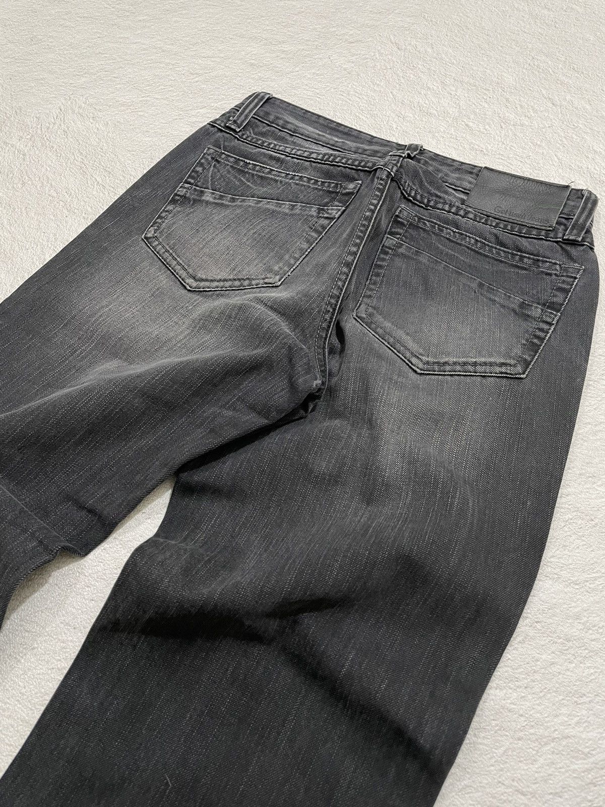 Japanese Brand 2000s Get Used Washed Black Denim Size US 27 - 7 Thumbnail