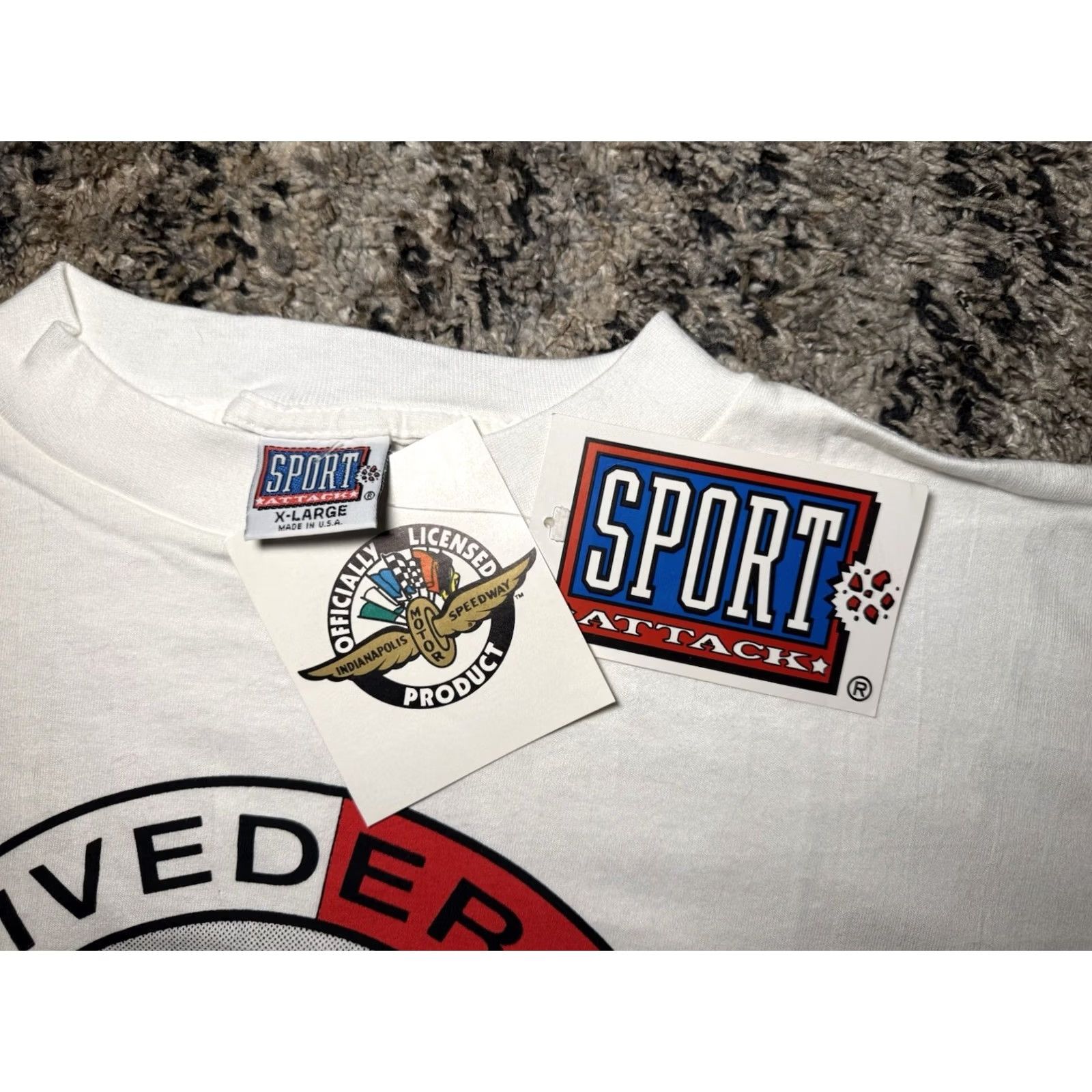 Doublet VINTAGE 90s Indy 500 MARIO ANDRETTI Arrivederci Double Sided XL Mens Size US XL / EU 56 / 4 - 5 Thumbnail