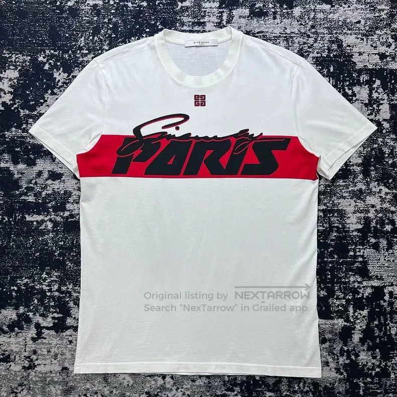 Givenchy Givenchy Front Red and Black Logo Short Sleeve T-Shirt Size US M / EU 48-50 / 2 - 1 Thumbnail