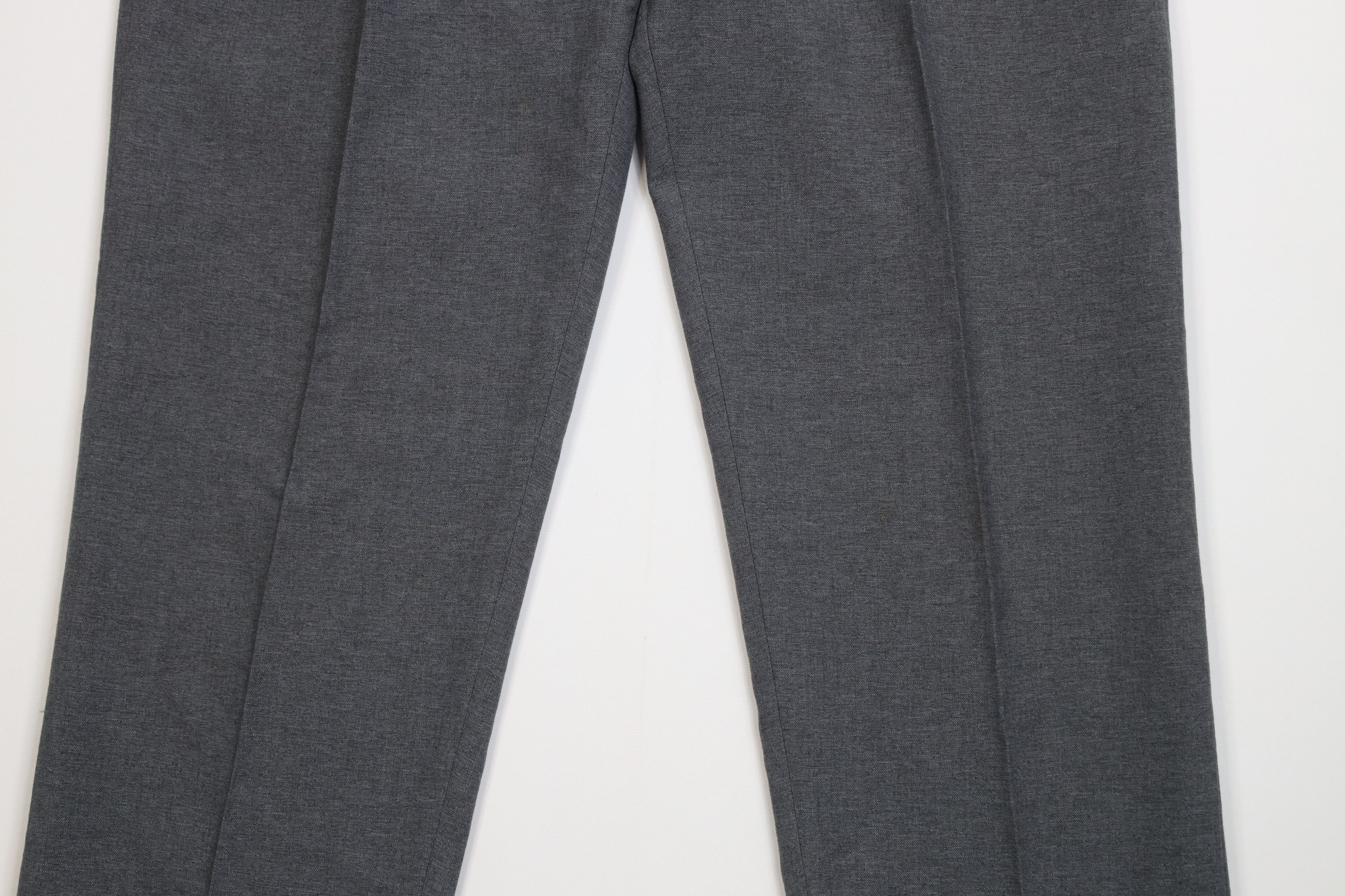 Vintage Vintage 70s Streetwear Knit Wide Leg Chino Pants USA Gray Size US 34 / EU 50 - 3 Thumbnail