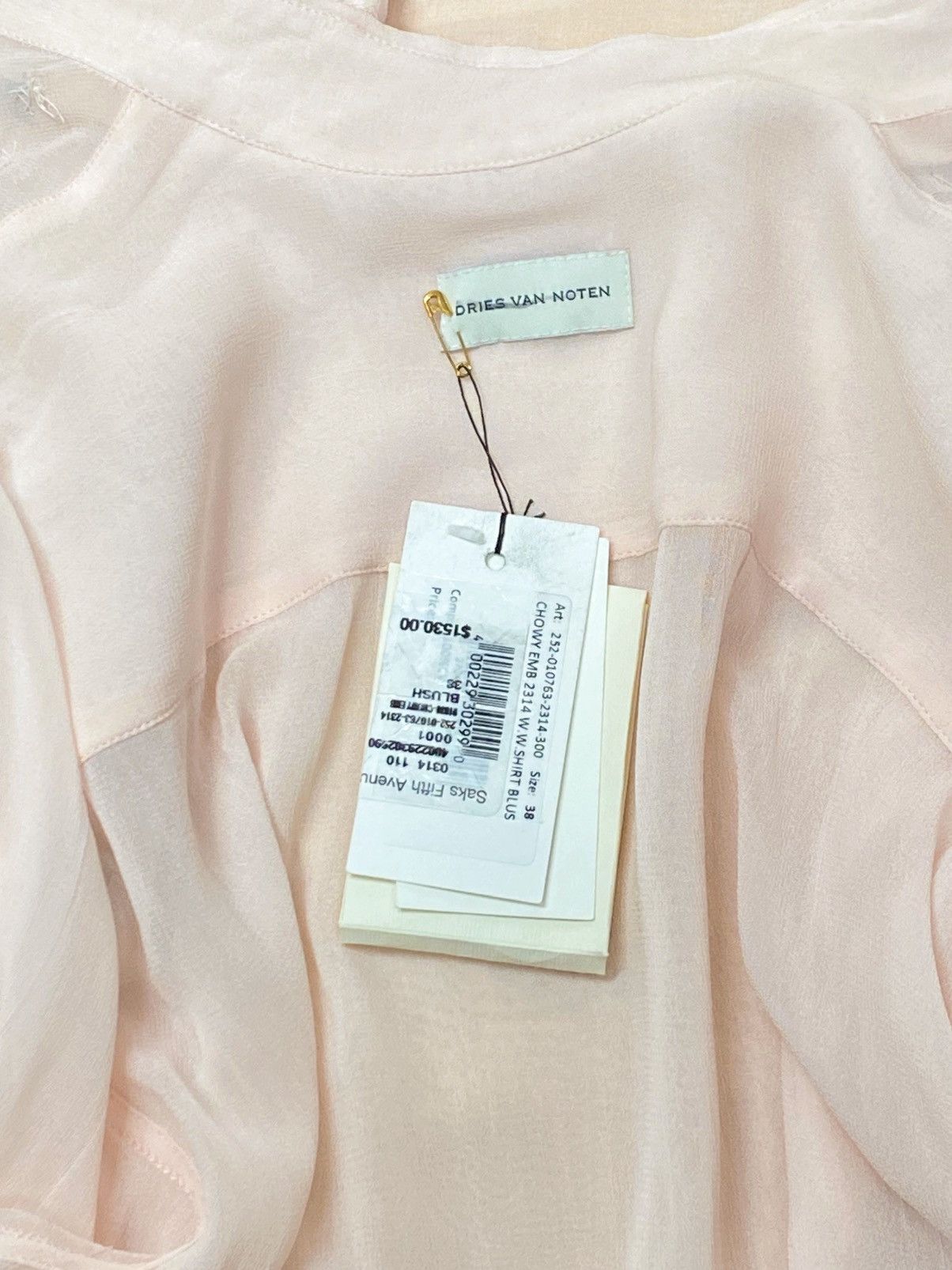 Dries Van Noten Dries Van Noten rhinestone shirt size 38/ us size 6 Size M / US 6-8 / IT 42-44 - 11 Thumbnail