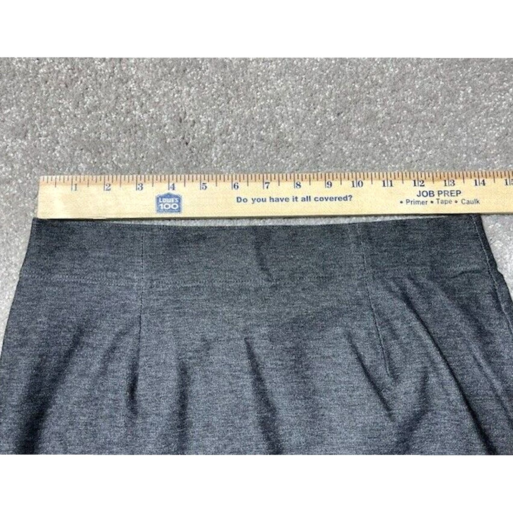Eileen Fisher Eileen Fisher Skirt S Gray Knee Length Jersey Solid Straight & Pencil Pull On Womens Casual Workwear Capsule Minimalist Office Knit Size S Size 28" / US 6 / IT 42 - 3 Thumbnail