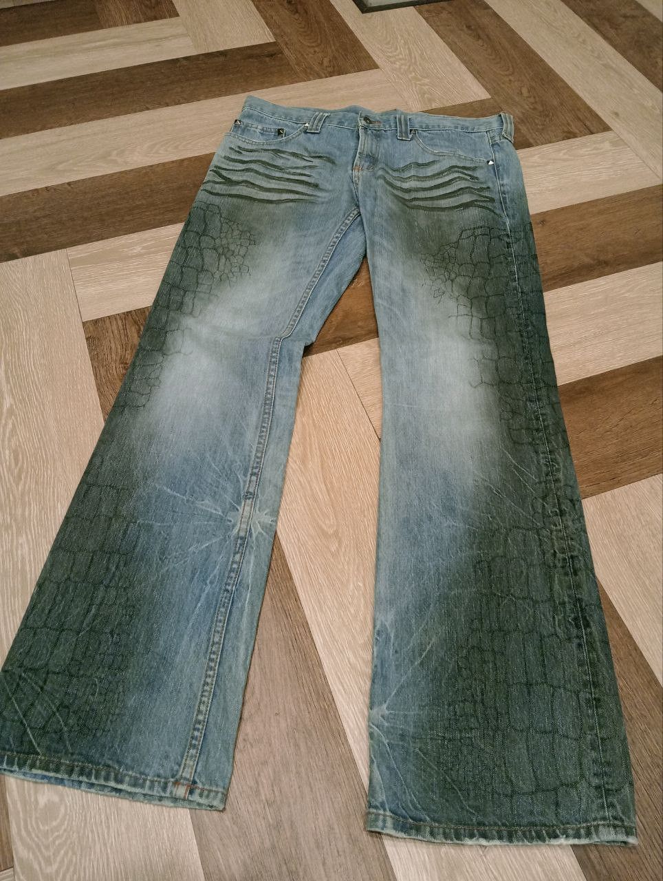 semanticdesign VINTAGE SEMANTIC DESIGN FLARE JEANS Size US 36 / EU 52 - 3 Thumbnail